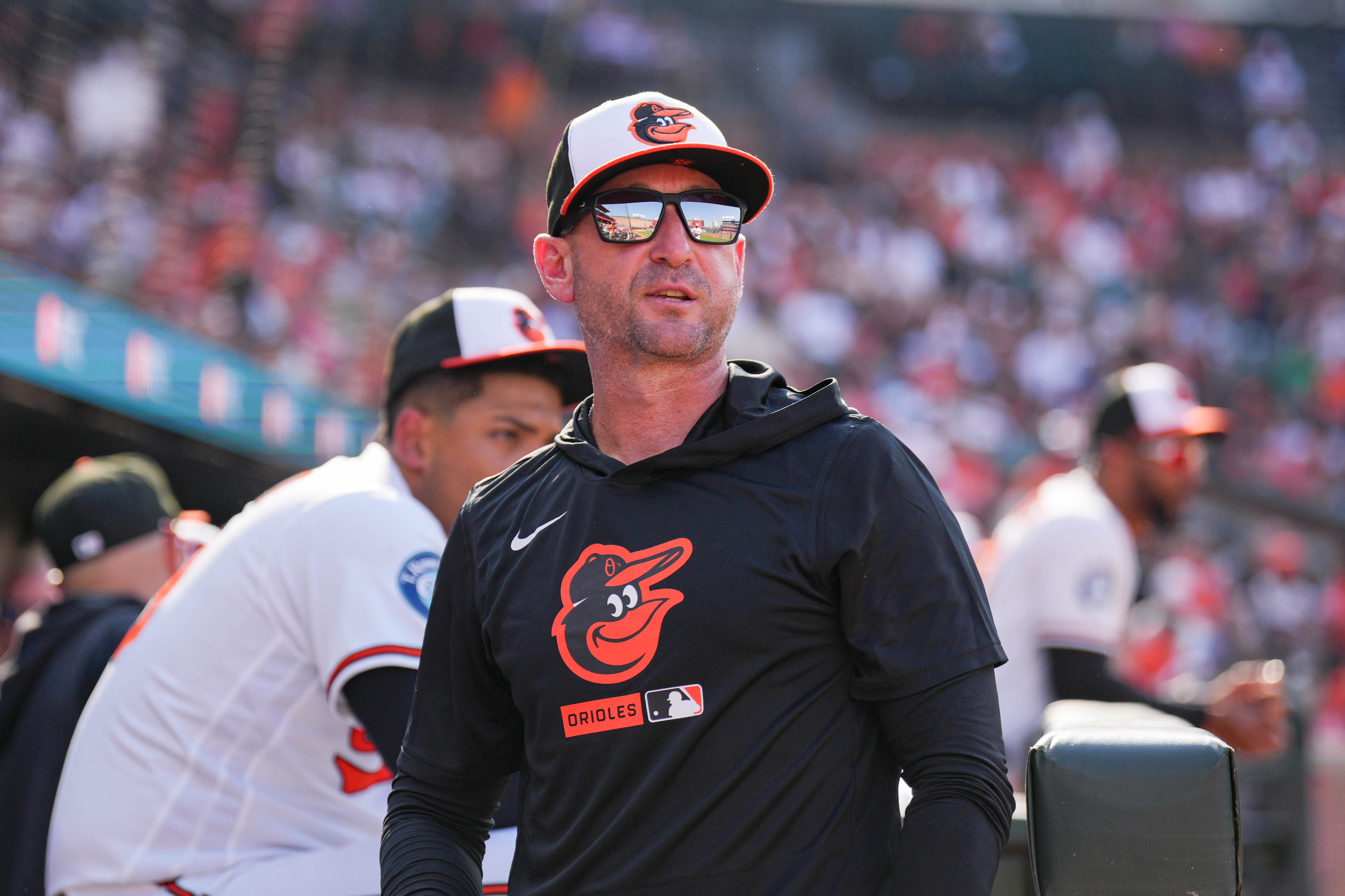 Orioles manager Craig Albernaz had the club ready for opening day Thursday at Camden Yards.