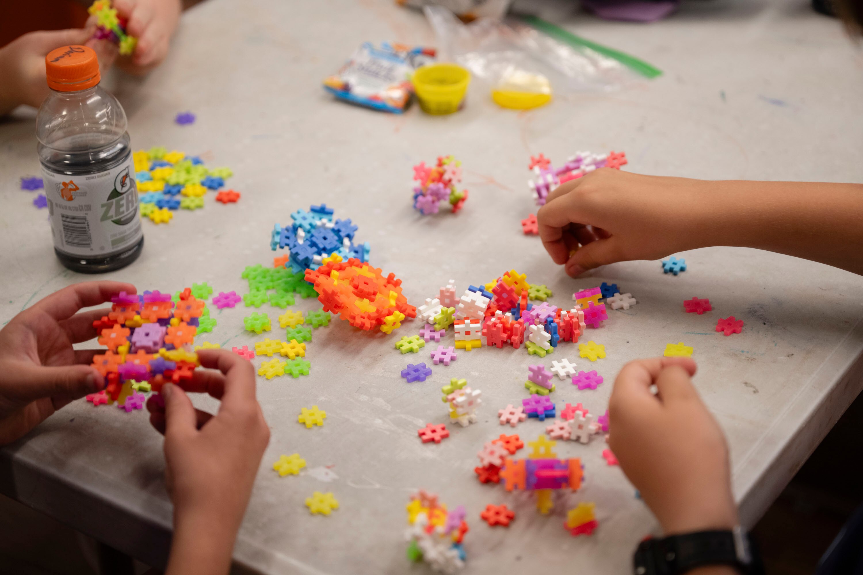Students engage in an after-school program within one of the educational spaces at Okinawan Karate Dojo on 6/13/24 in Ellicott City, MD.