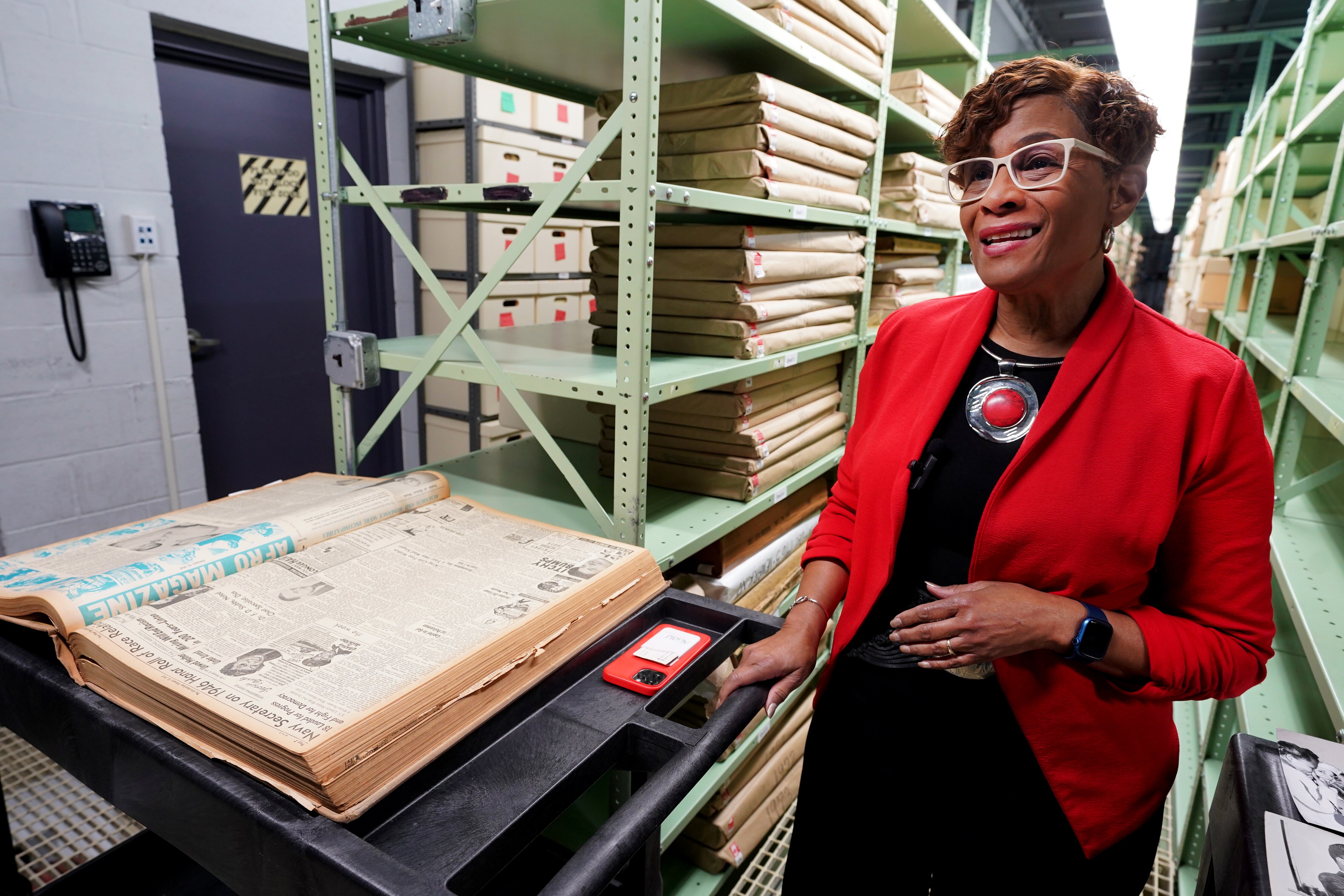 Dr. Frances Draper, AFRO CEO and publisher, moved the archive to a new location. It'll house the archive's treasures and the historical responsibility that comes with record keeping.