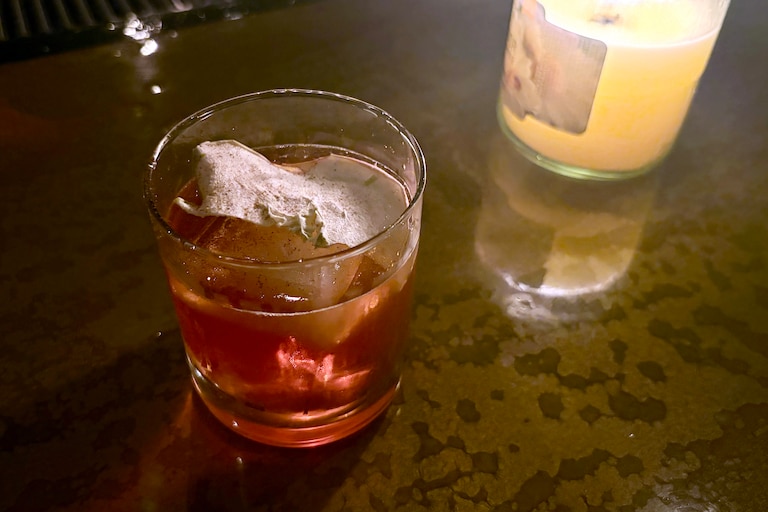 The Fall Blossom from The Wurst is surprisingly strong and complex for a gin drink with a short ingredient list.