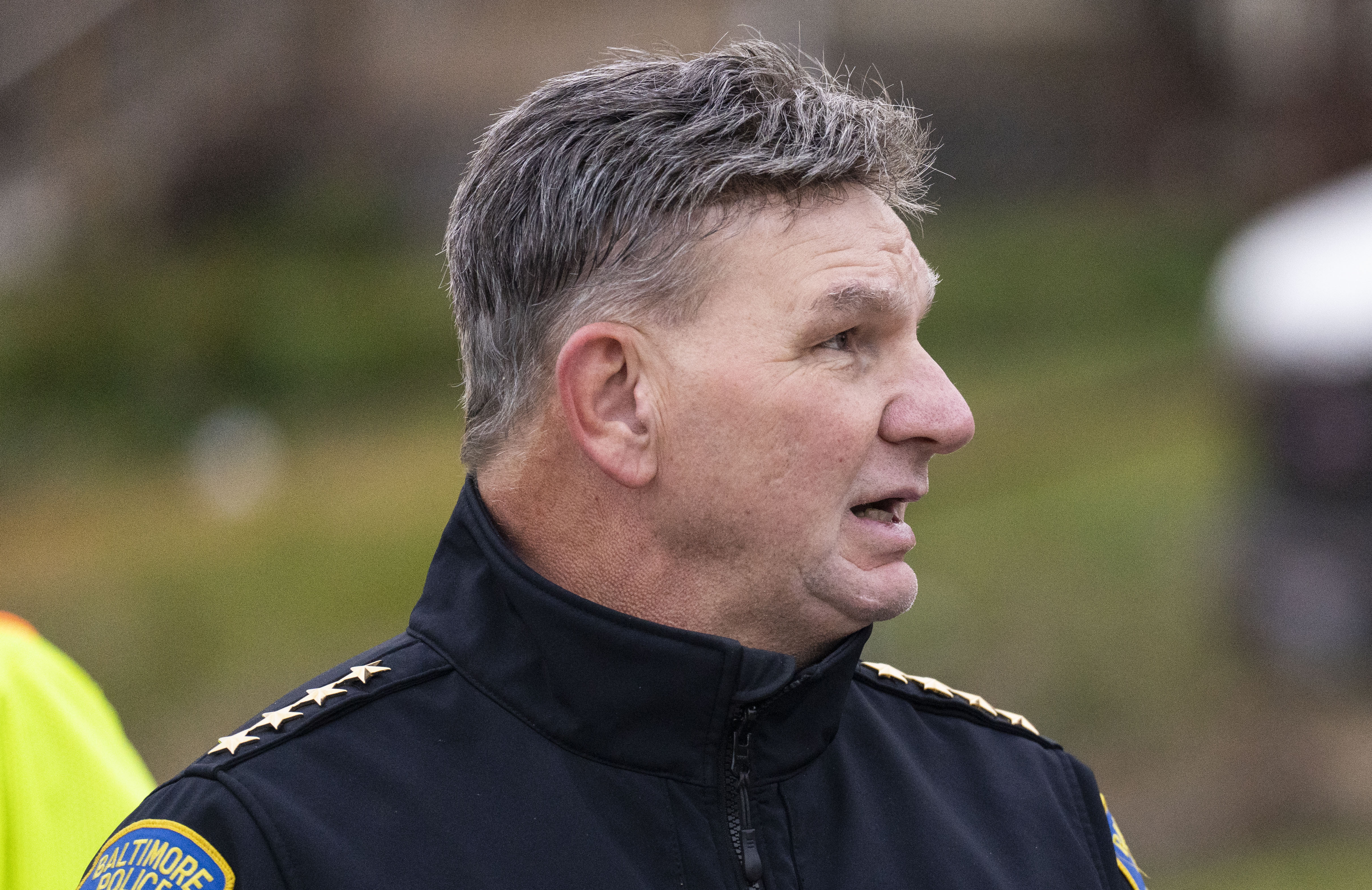 Police Commissioner Richard Worley, pictured during a community walk last December, says he’s been experiencing the city’s declines in violent crimes firsthand, living in a downtown hotel since the fall.