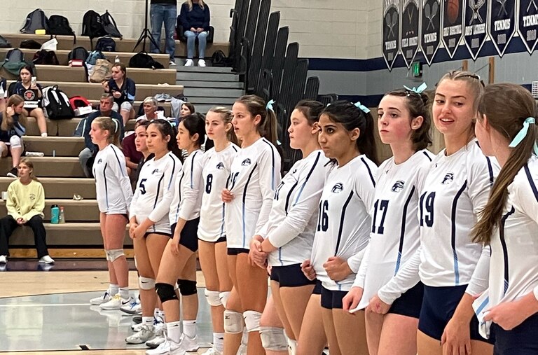 The River Hill volleyball lined up with confidence and then executed in a three set sweep of Marriotts Ridge on Thursday.