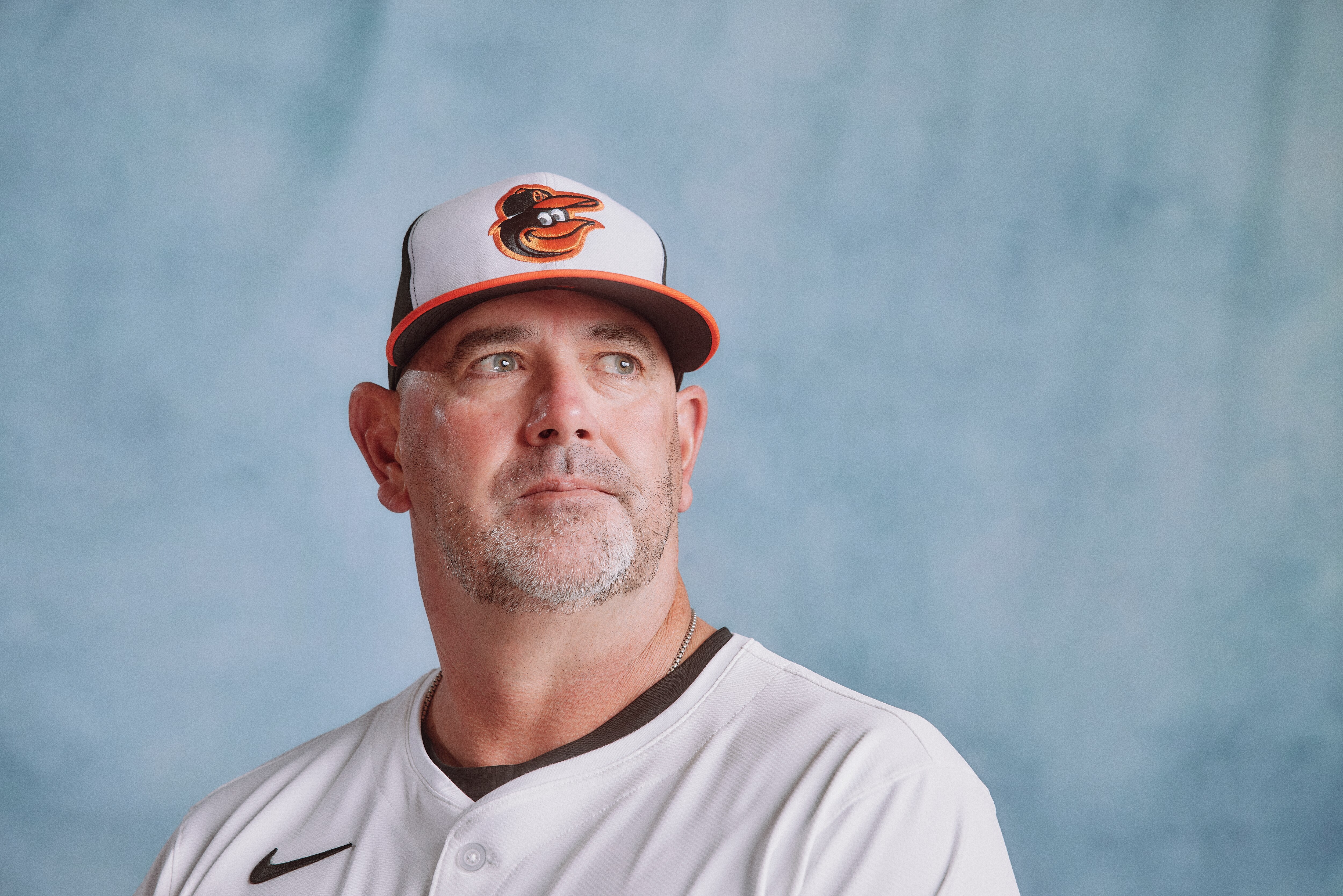 Manager Brandon Hyde during 2025 Baltimore Orioles Media Day at Ed Smith Stadium in Sarasota, Florida Wednesday February 19, 2025.