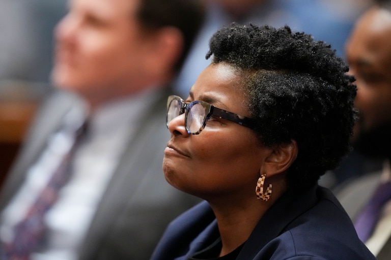 Sen. Mary Washington, a Baltimore City Democrat, attends Gov. Wes Moore’s State of the State address in the Maryland State House in Annapolis, Md. on Wednesday, February 5, 2025.
