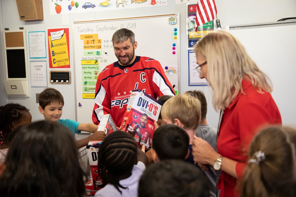 Giant Food and Washington Capitals Star Alex Ovechkin to release a limited edition Ovi O’s cereal on September 10, 2019.