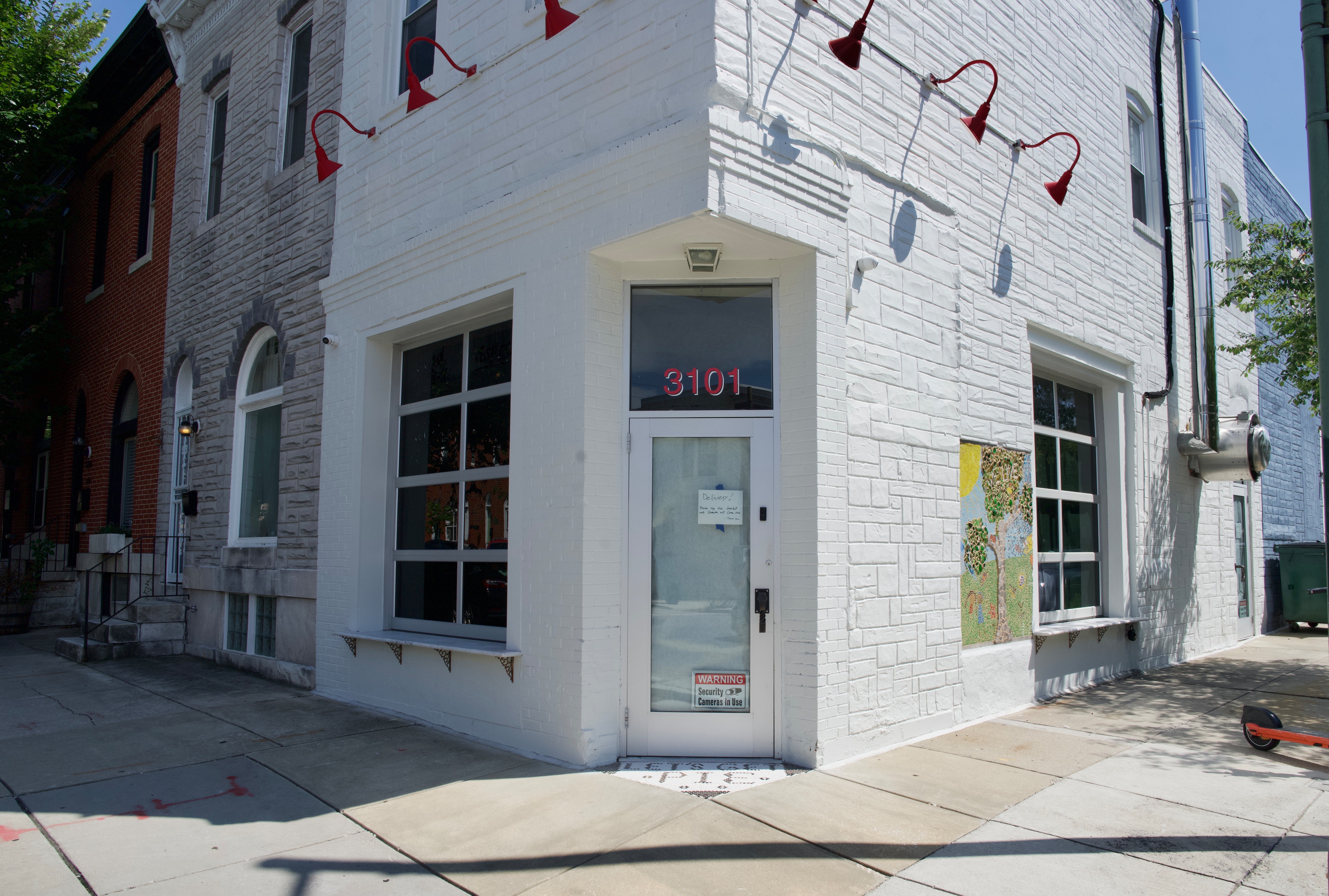 August 21, 2026 - The former location of Pie Time at the intersection of East Baltimore Street and North Ellwood Avenue. The space is set to reopen as a new business under the owners of Cafe Dear Leon.