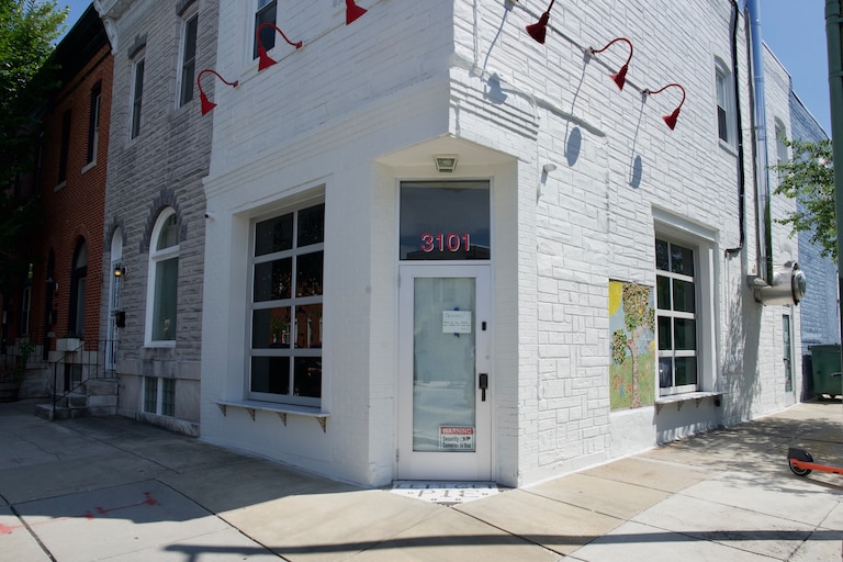 August 21, 2026 - The former location of Pie Time at the intersection of East Baltimore Street and North Ellwood Avenue. The space is set to reopen as a new business under the owners of Cafe Dear Leon.