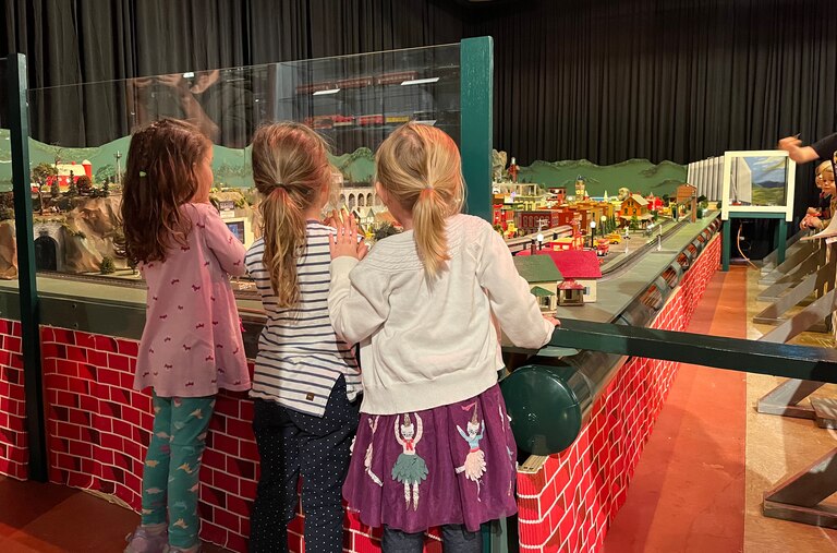 The holiday train garden is a featured experience at the Fire Museum of Maryland each year.