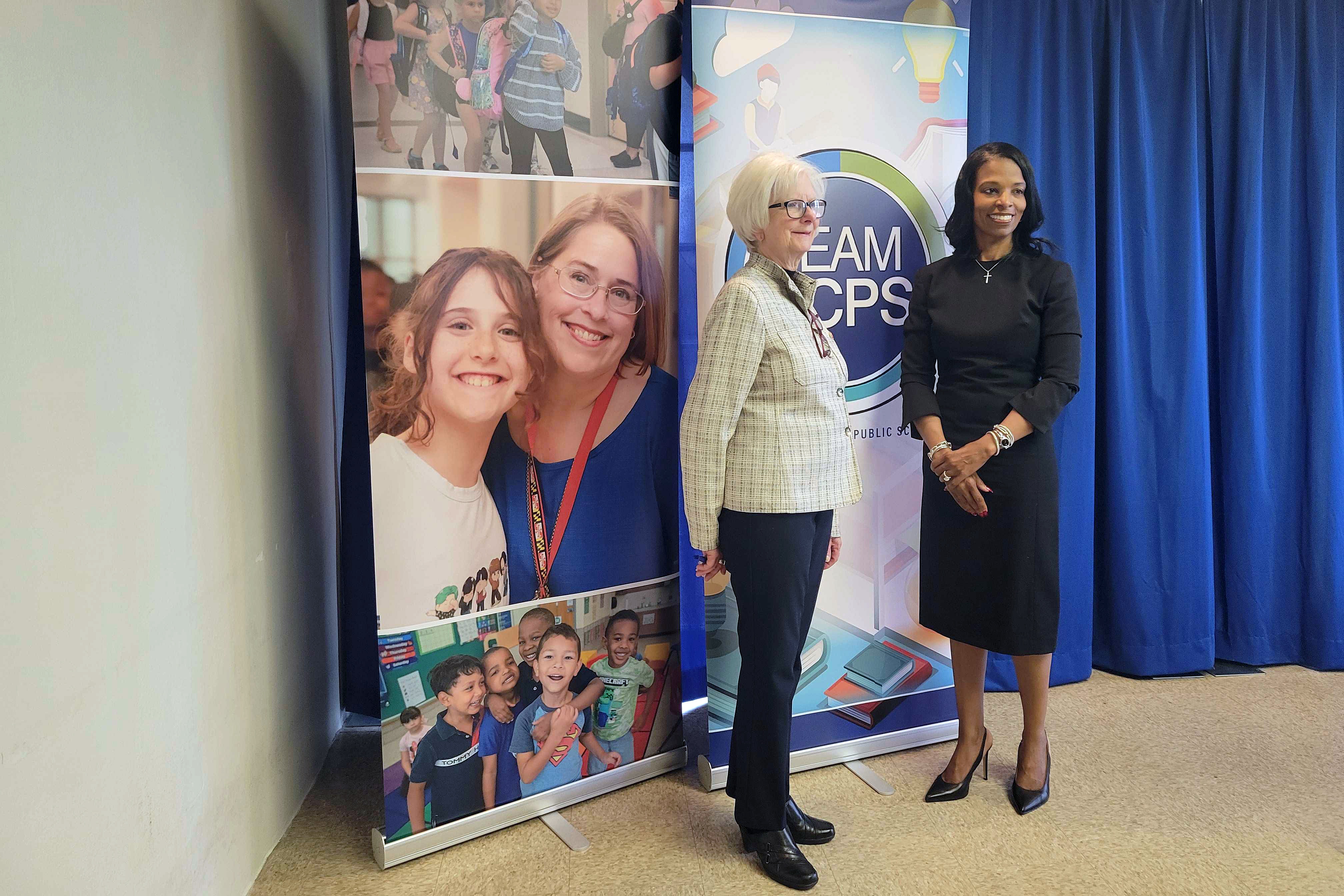 Baltimore County Executive Kathy Klausmeier and Superintendent Myriam Rogers announced Friday morning at the Baltimore County Public Schools headquarters in Towson that the school system will receive an extra $9.3 million to help save school positions and avoid raising class sizes.