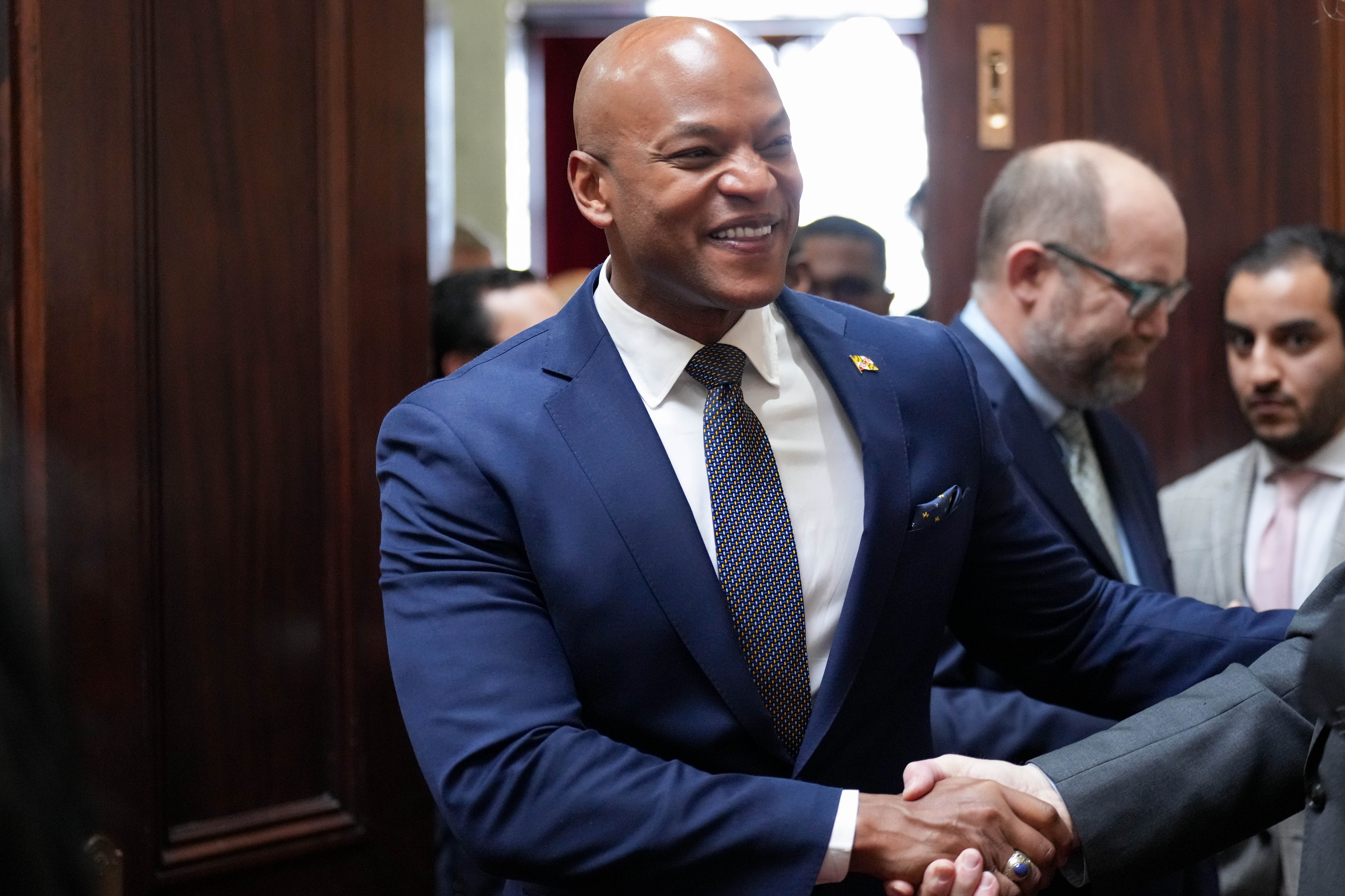 Gov. Wes Moore unveils his proposed budget for next year on Wednesday. He says there are no tax increases in it — despite a $1.4 billion deficit.