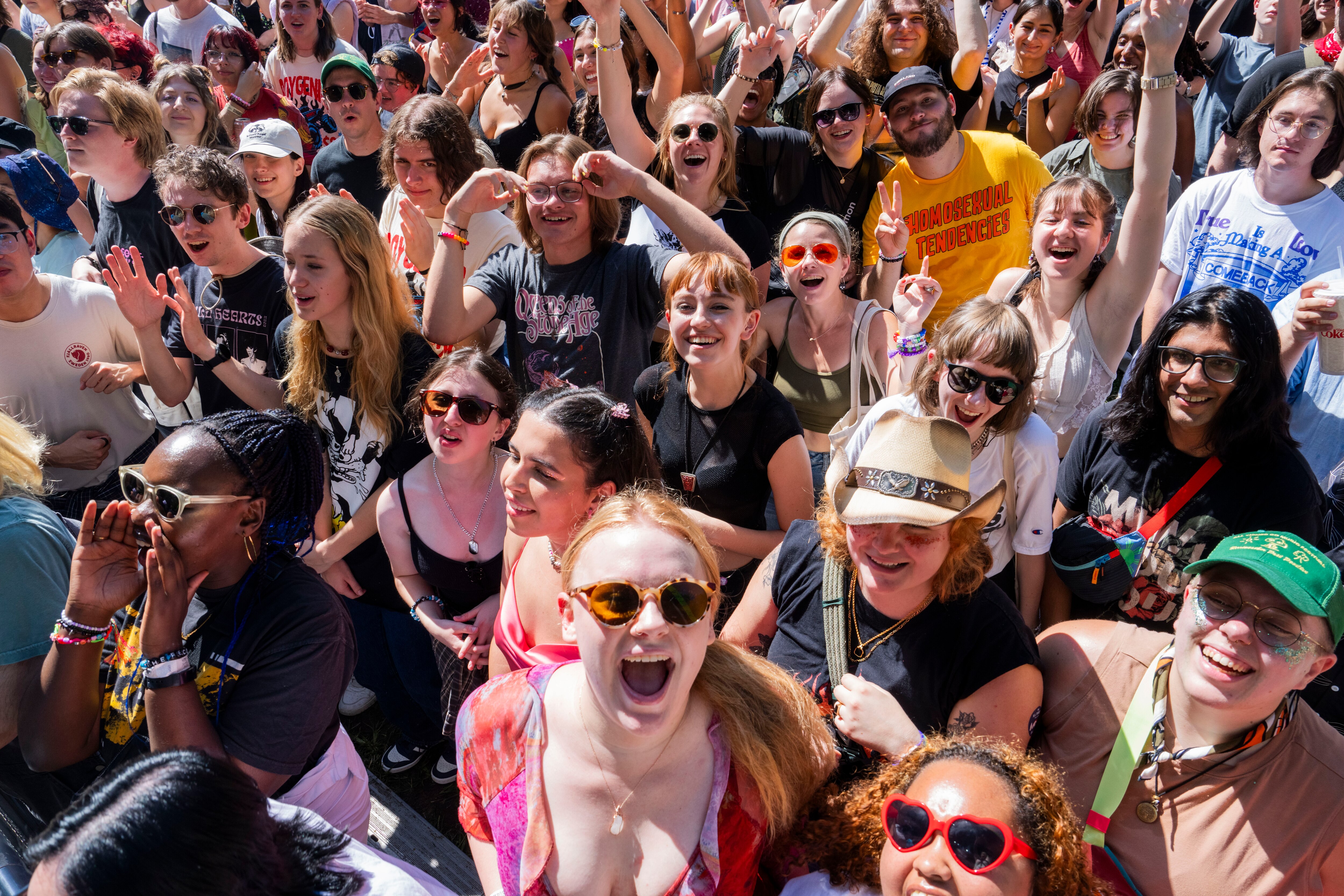 The crowd braved Day Two at All Things Go Music Festival at Merriweather Post Pavilion. This year, fans can see Chappell Roan, Reneé Rapp, Hozier and more.