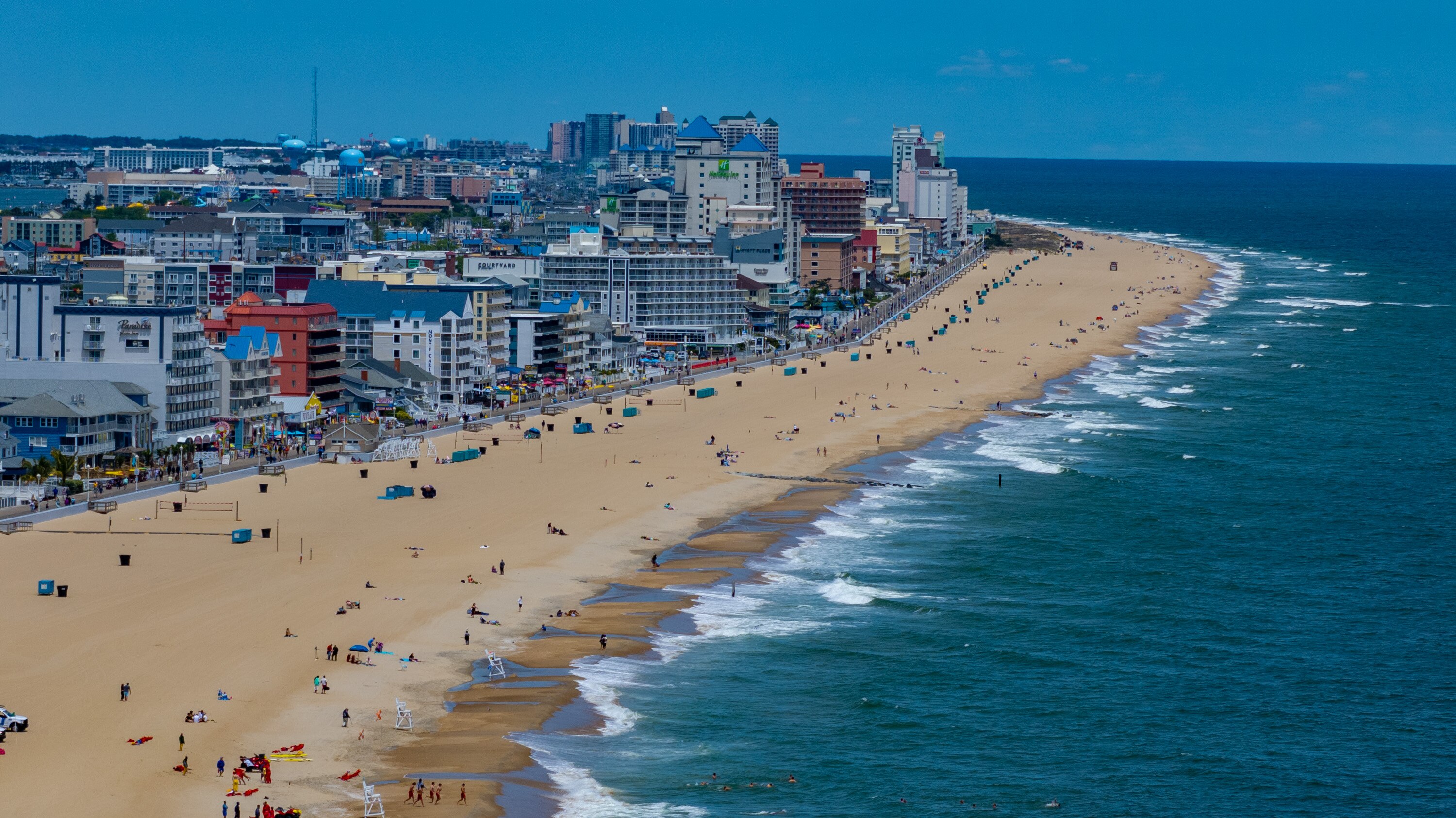 Ocean City’s beach on a chilly weekday ahead of Memorial Day weekend.