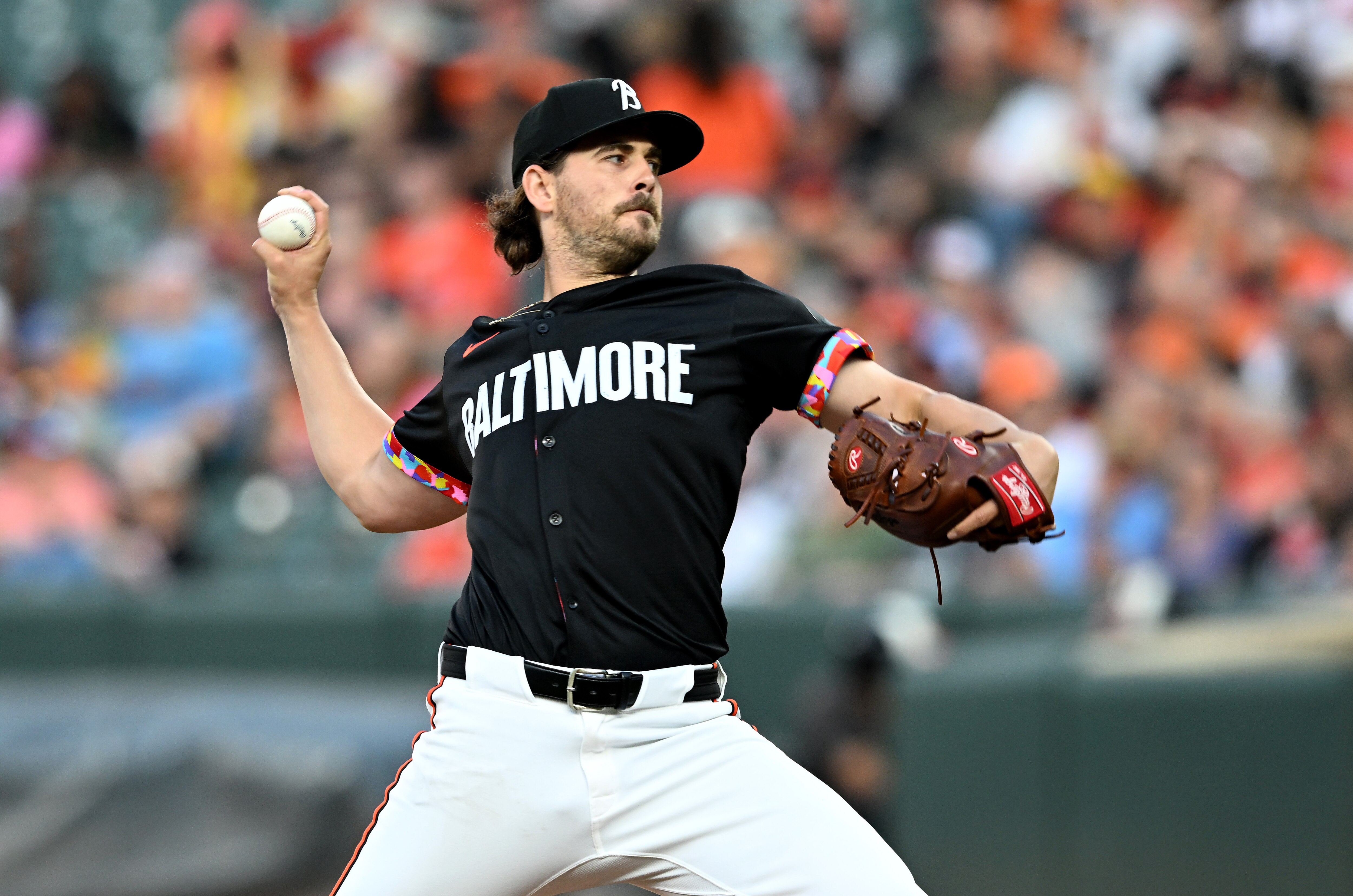 Dean Kremer pitched seven innings, allowing three hits and striking out two, against the Kansas City Royals on Friday night.