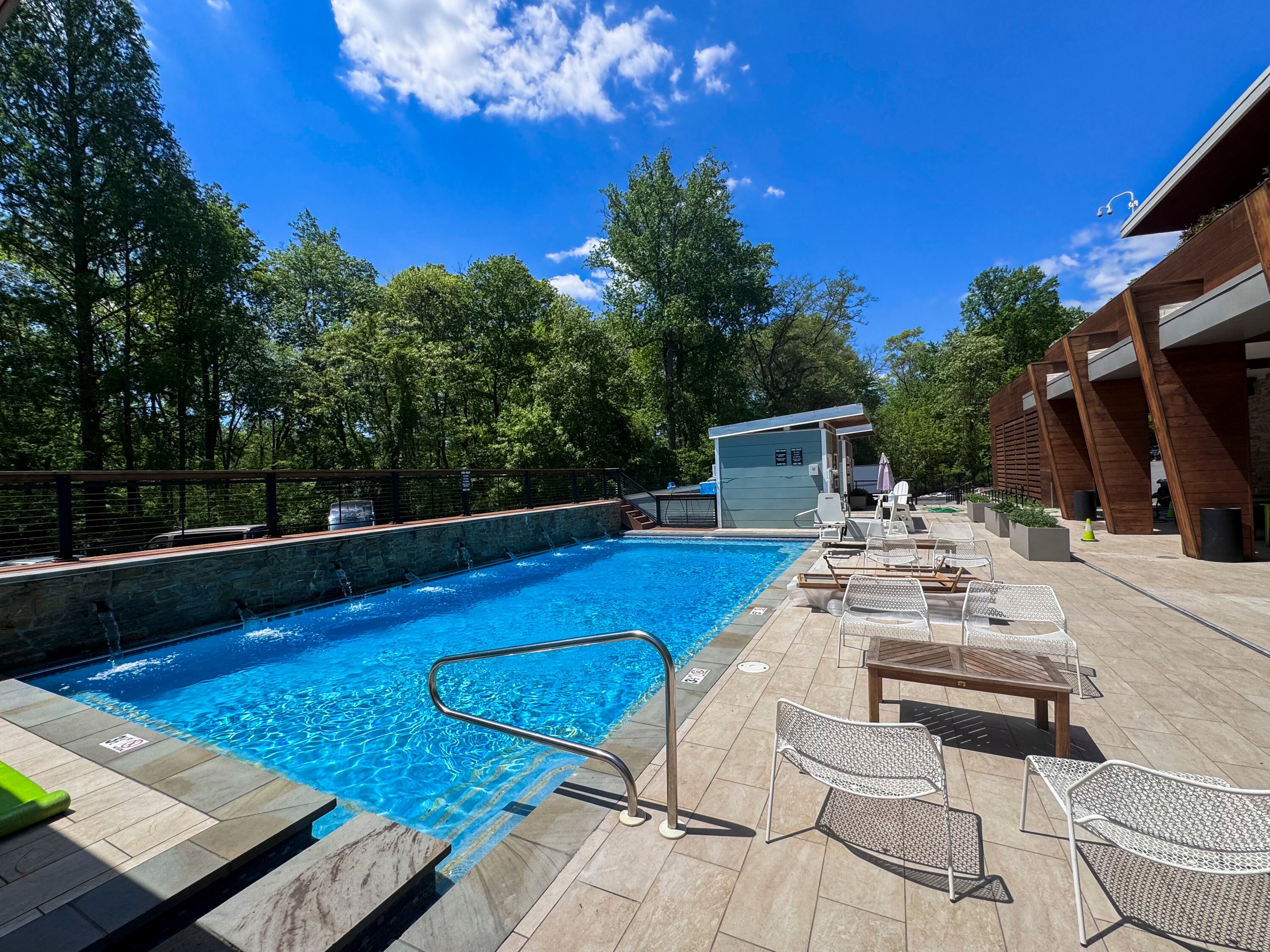 The venue industry’s most exclusive pool sits behind the main stage at Merriweather Post Pavillon.