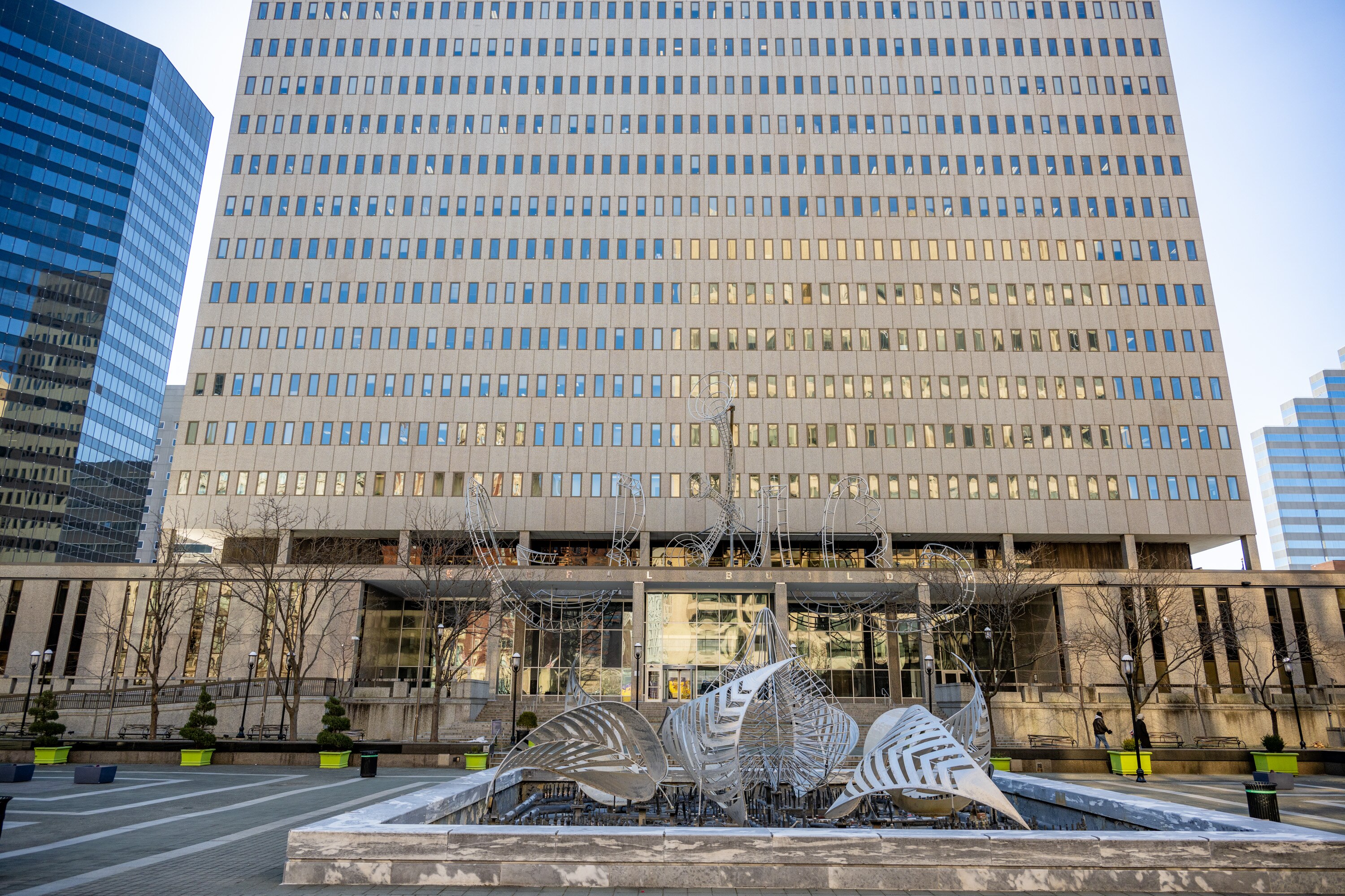 The George H. Fallon Federal Building at 31 Hopkins Plaza in downtown Baltimore, which houses the Baltimore Field Office of U.S. Immigration and Customs Enforcement.