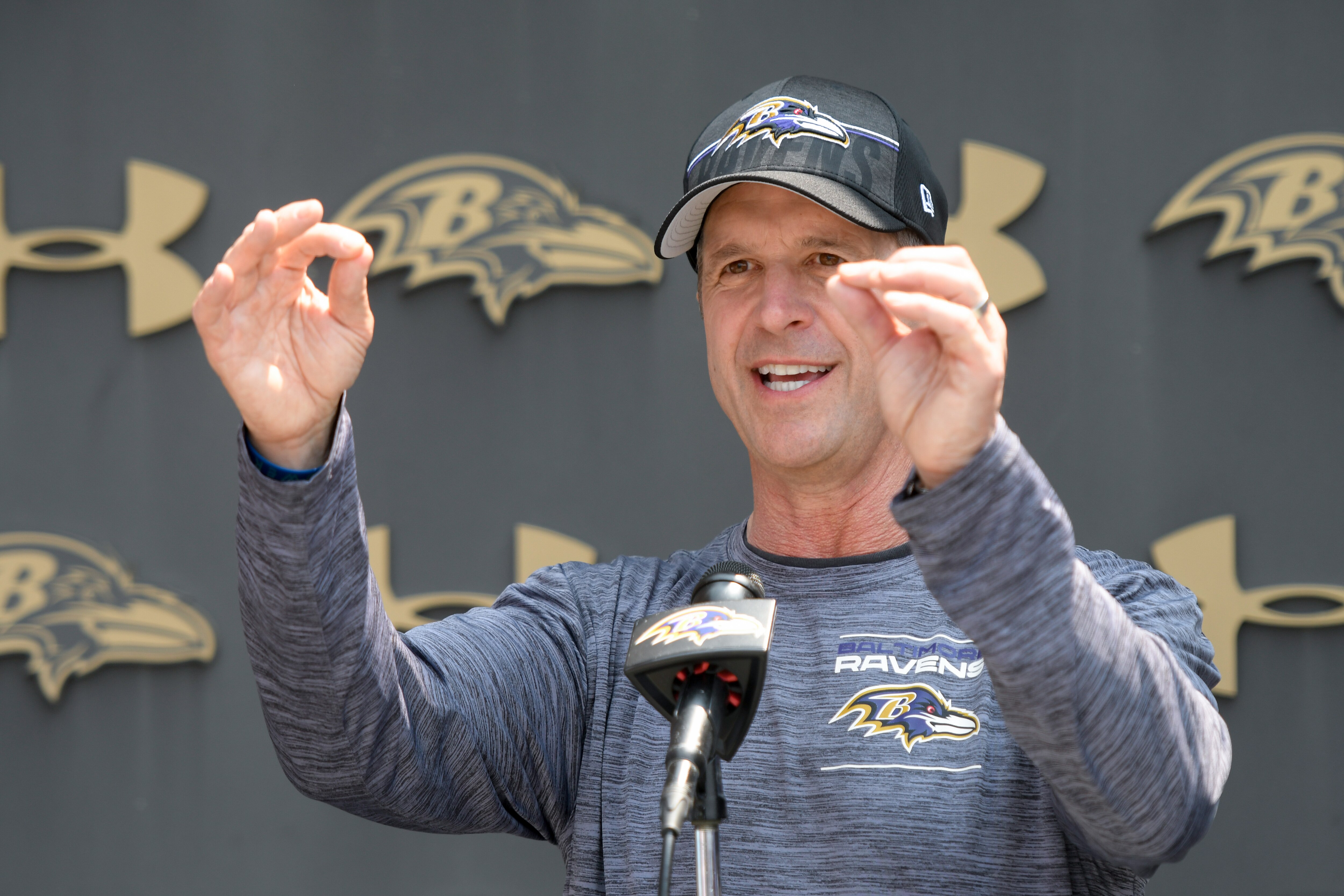 Ravens head coach John Harbaugh would love it if every player attended voluntary workouts, but even he knows that's just a coach's dream.