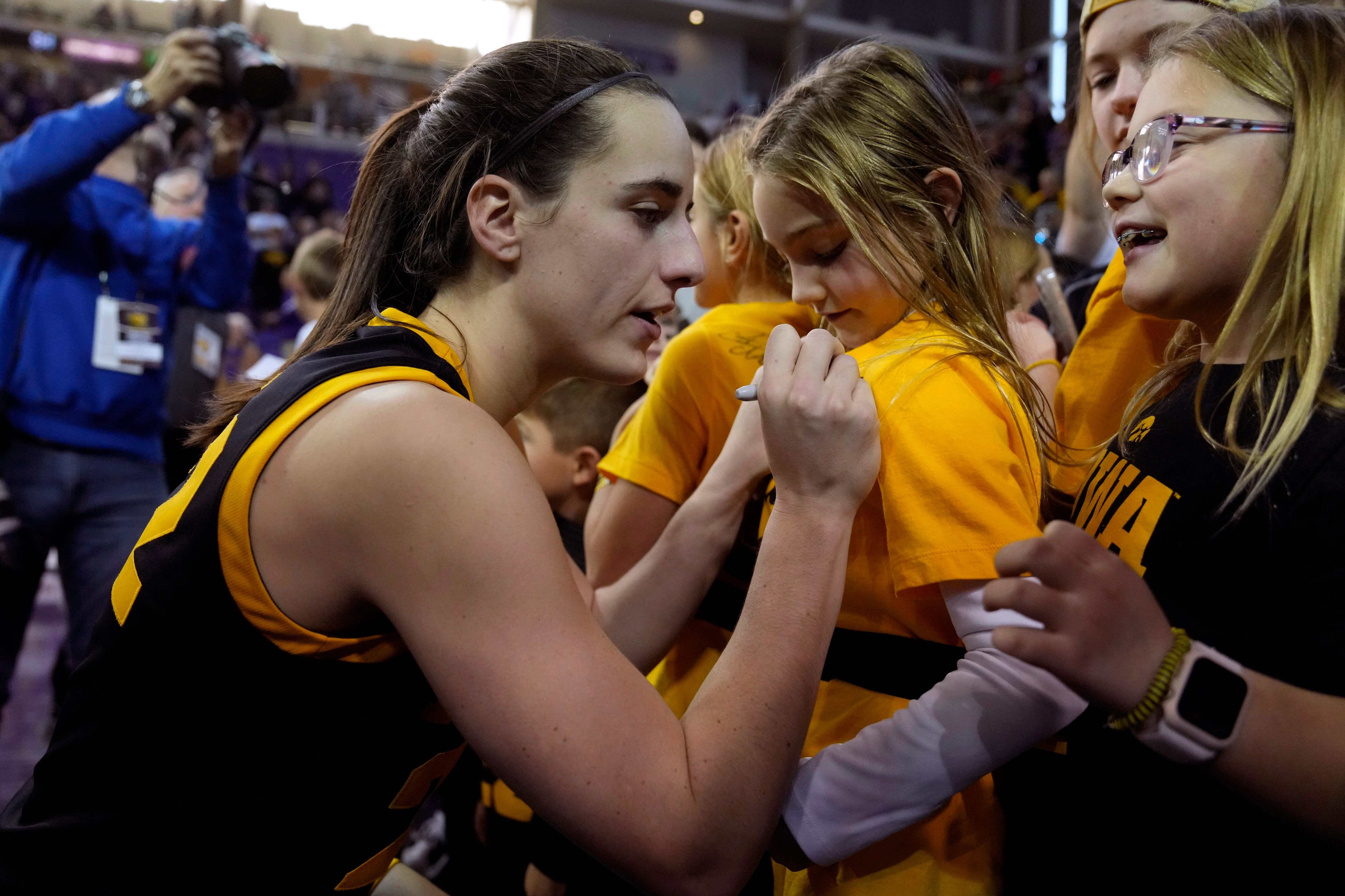 Iowa guard Caitlin Clark has been a must-see attraction on the road this year, and the Hawkeyes will be at Maryland on Saturday.