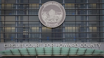 Exterior of the Circuit Court for Howard County is seen on January 30, 2024.