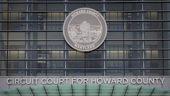 Exterior of the Circuit Court for Howard County is seen on January 30, 2024.