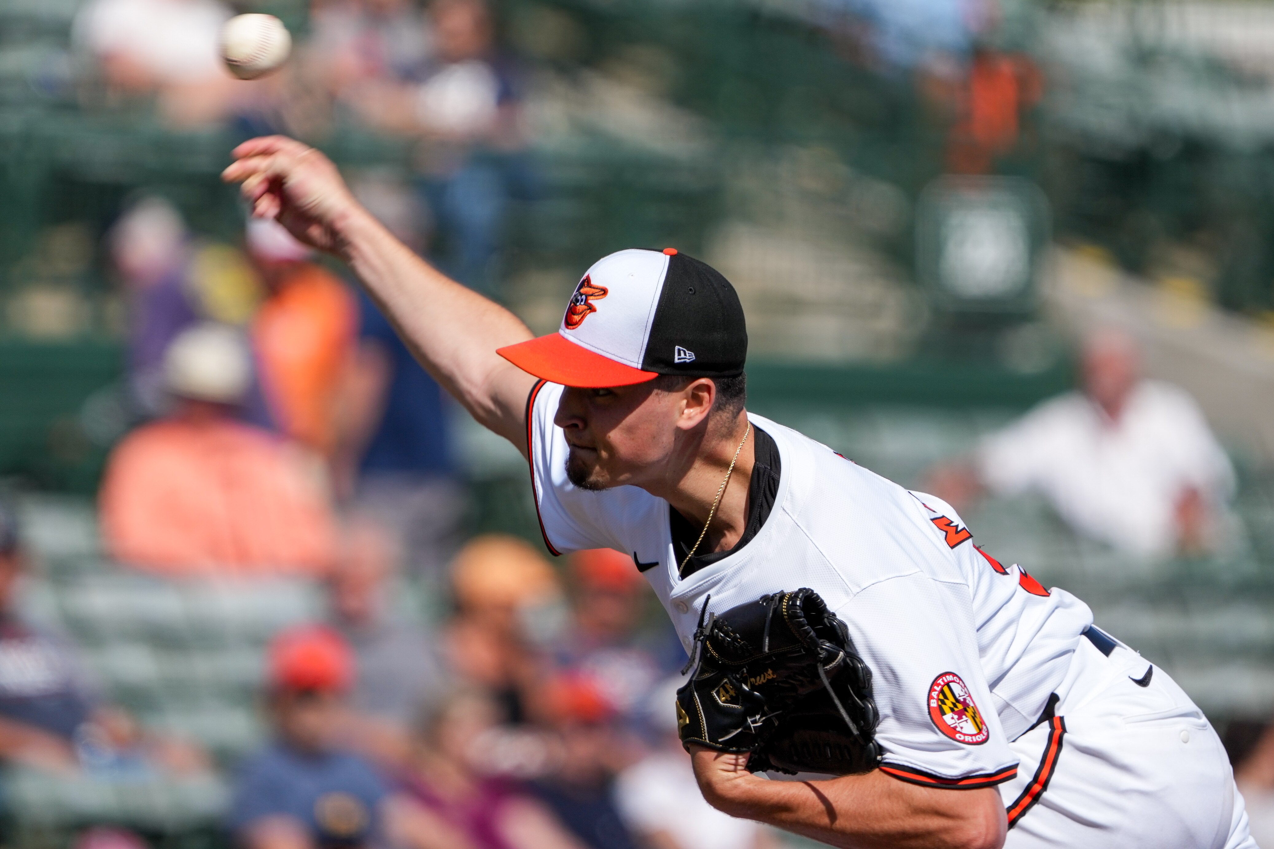 Pitcher Chayce McDermott joined the organization when the Orioles traded Trey Mancini at the 2022 deadline.