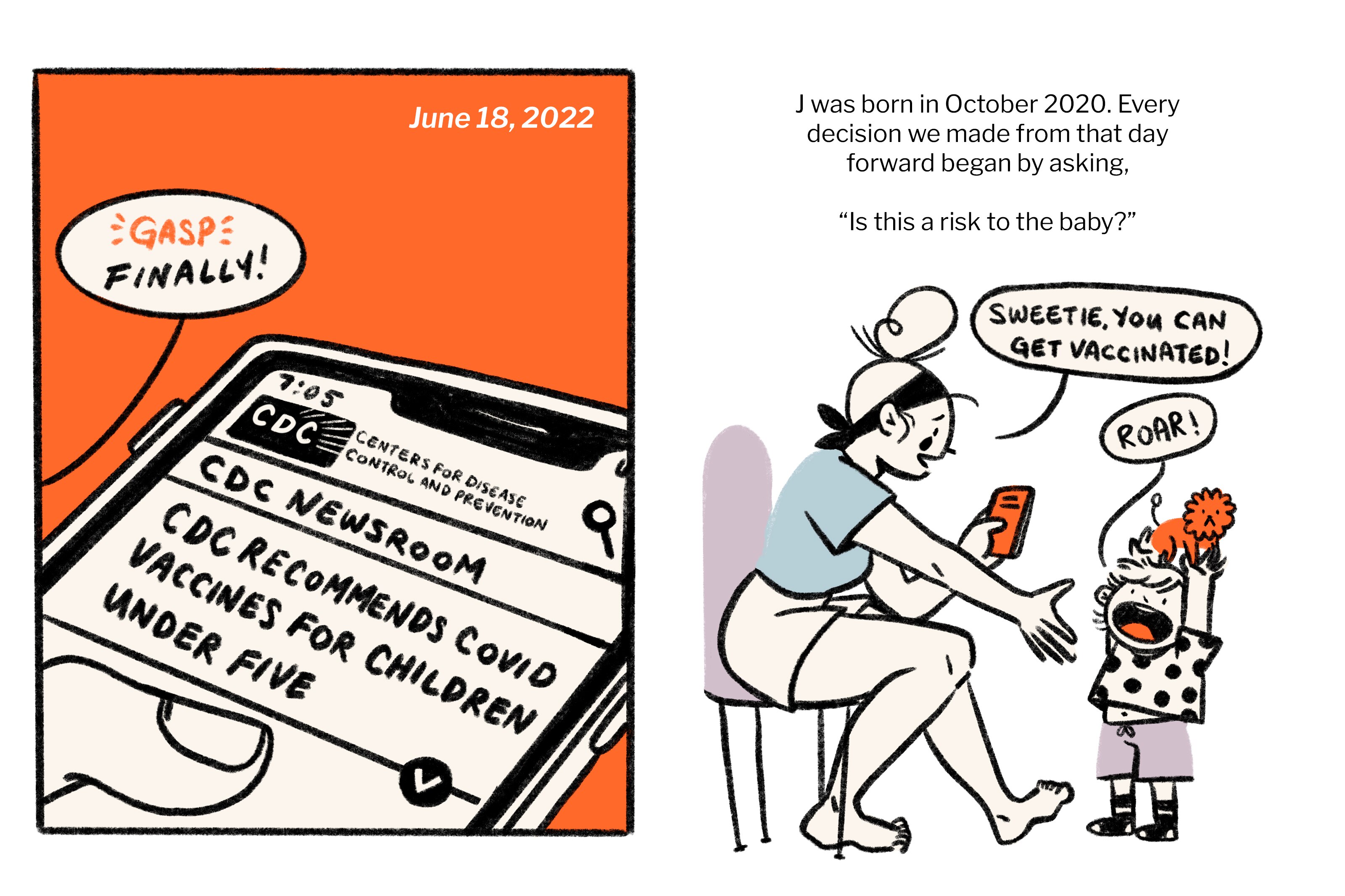 The CDC recommends COVID vaccines for children under five. Finally, our son could get vaccinated!