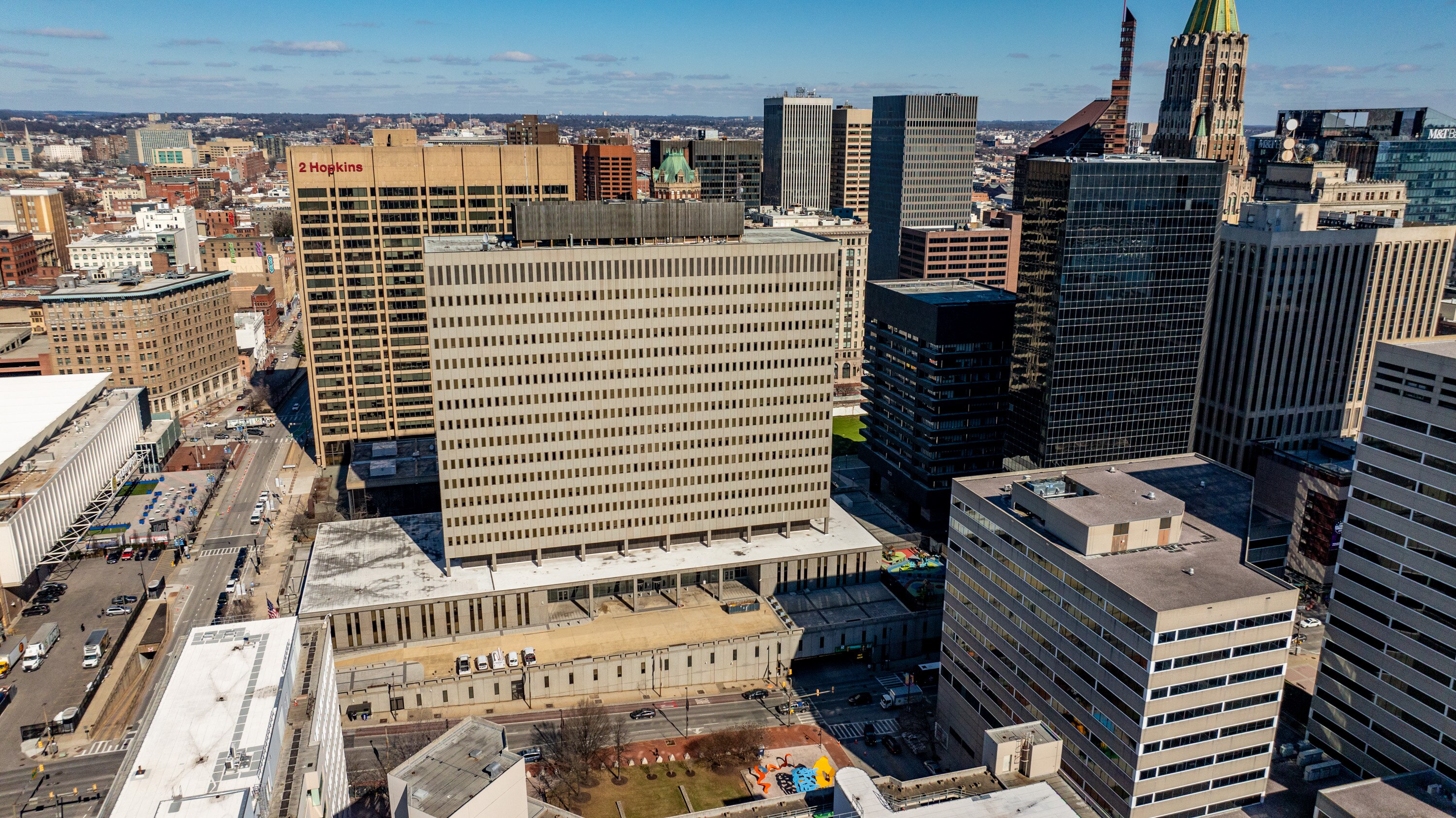 The George H. Fallon Federal Building in downtown Baltimore where the ICE field office is located.