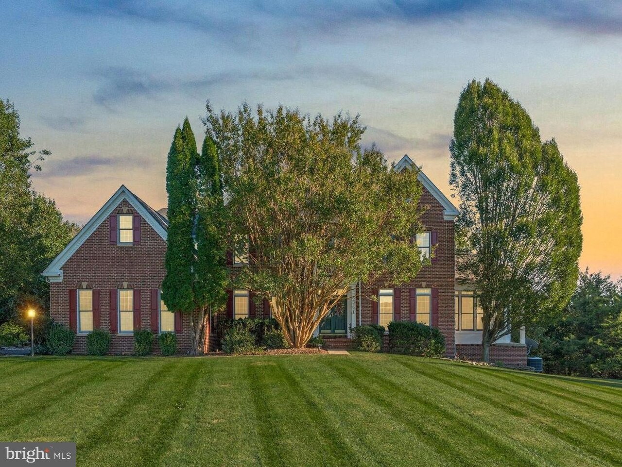 The Fulton colonial sits on a 1-acre lot.