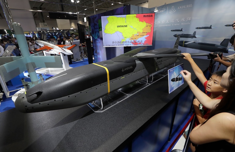 A low-cost autonomous cruise missile Barracuda 500, jointly manufactured by U.S Anduril and Taiwan''s National Chung-Shan Institute of Science and Technology,