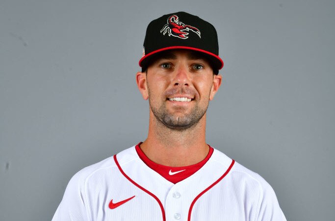 Mike Montville when he coached the Scottsdale Scorpions in the Arizona Fall League. He now serves as hitting coach of the Triple-A Norfolk Tides.