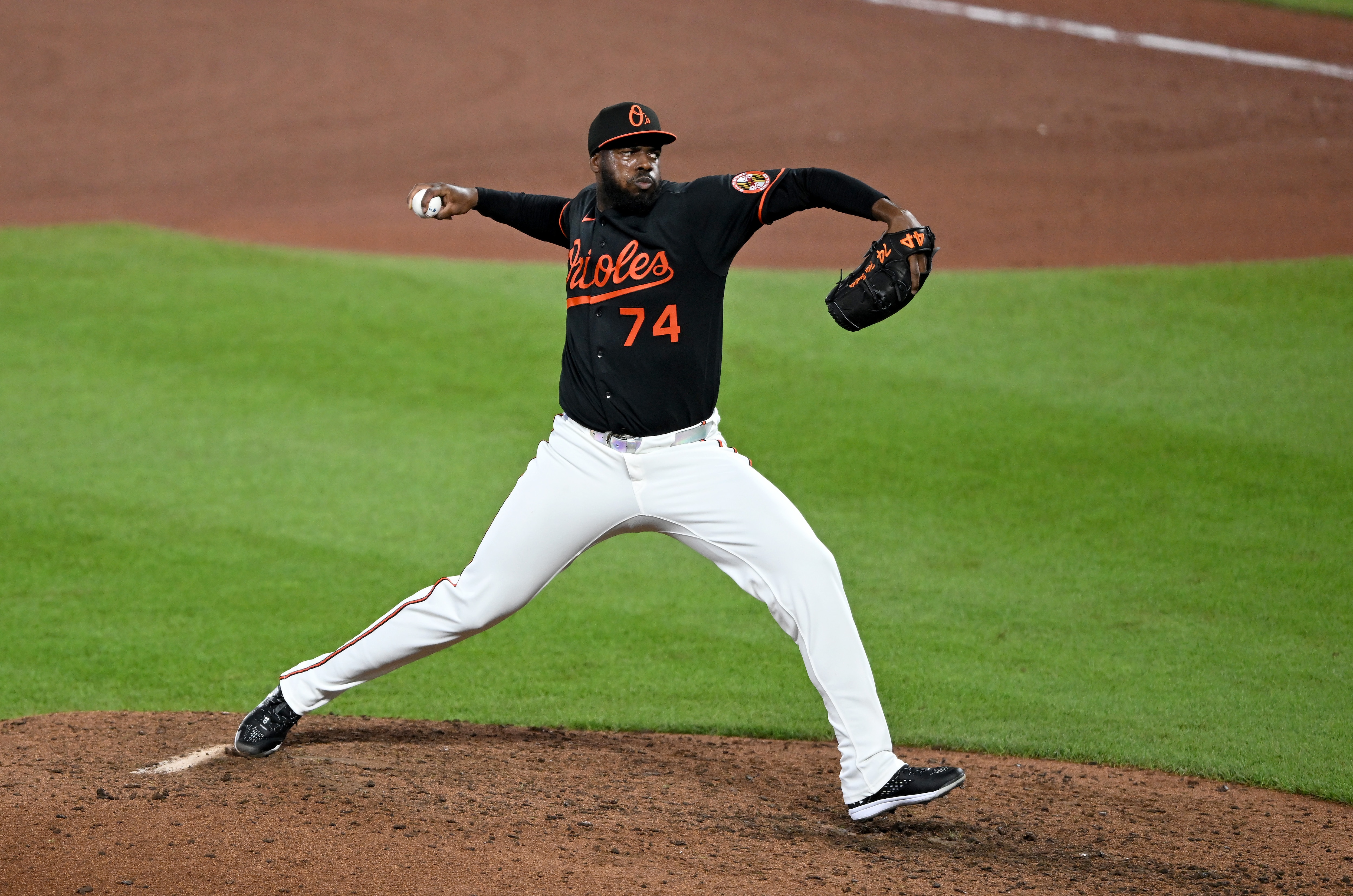 Félix Bautista pitches in a major league game for the first time in 14 months Sunday night at Camden Yards.