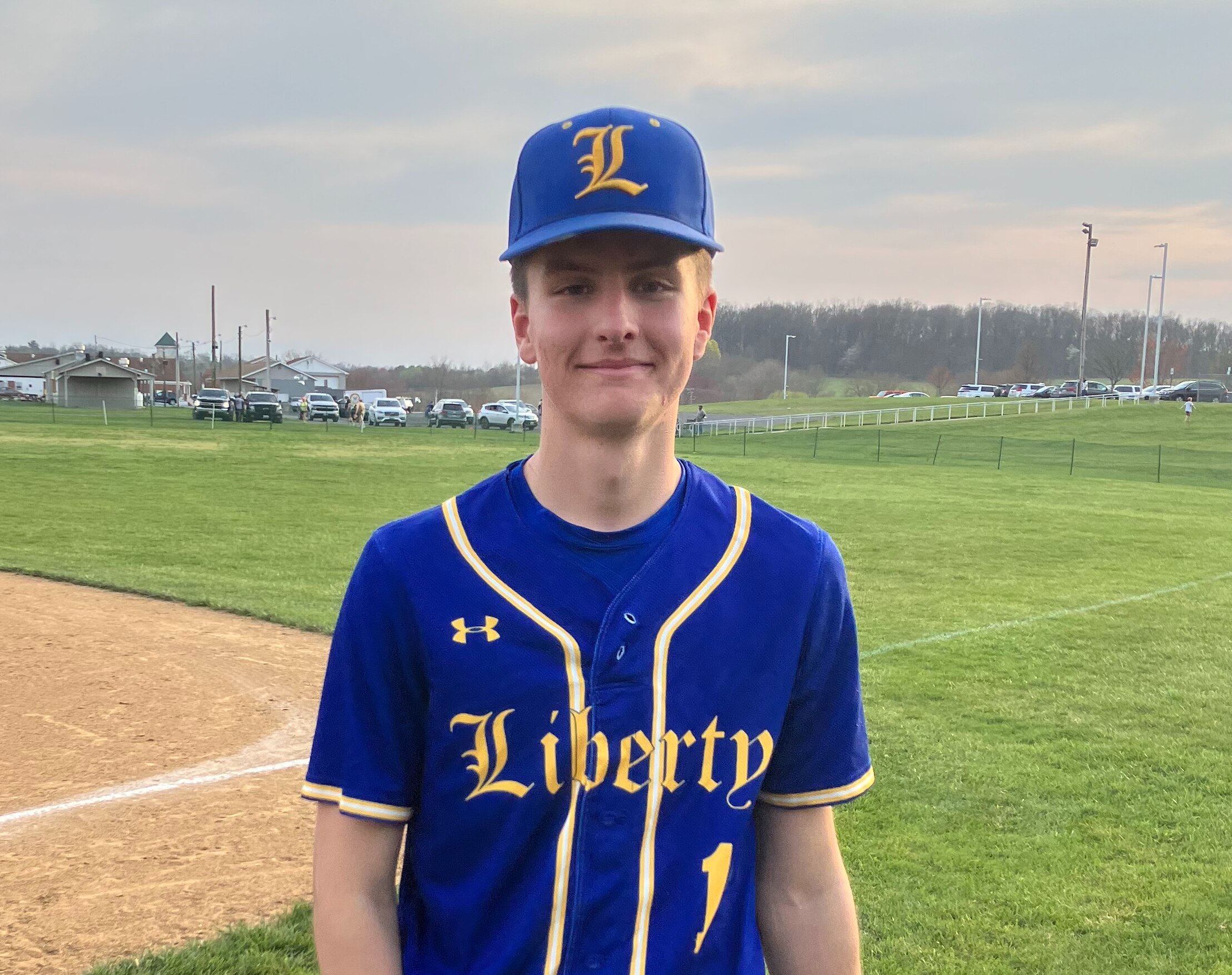 Jack Davidson was brilliant for Liberty's baseball team Wednesday. Davidson pitched a complete game 2-hitter, leading the undefeated Lions to a 9-0 victory over South Carroll in a Carroll County contest in Sykesville.