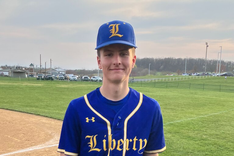 Jack Davidson was brilliant for Liberty's baseball team Wednesday. Davidson pitched a complete game 2-hitter, leading the undefeated Lions to a 9-0 victory over South Carroll in a Carroll County contest in Sykesville.