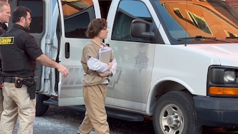 FILE - In this image from video, Michelle Zajko, who is associated with a cultlike group known as Zizians that is linked to several deaths across the U.S., is escorted into court for a pretrial hearing on trespassing, gun and drug charges in Cumberland, Md., Friday, Jan. 16, 2026. (AP Photo/Mark Scolforo, File)