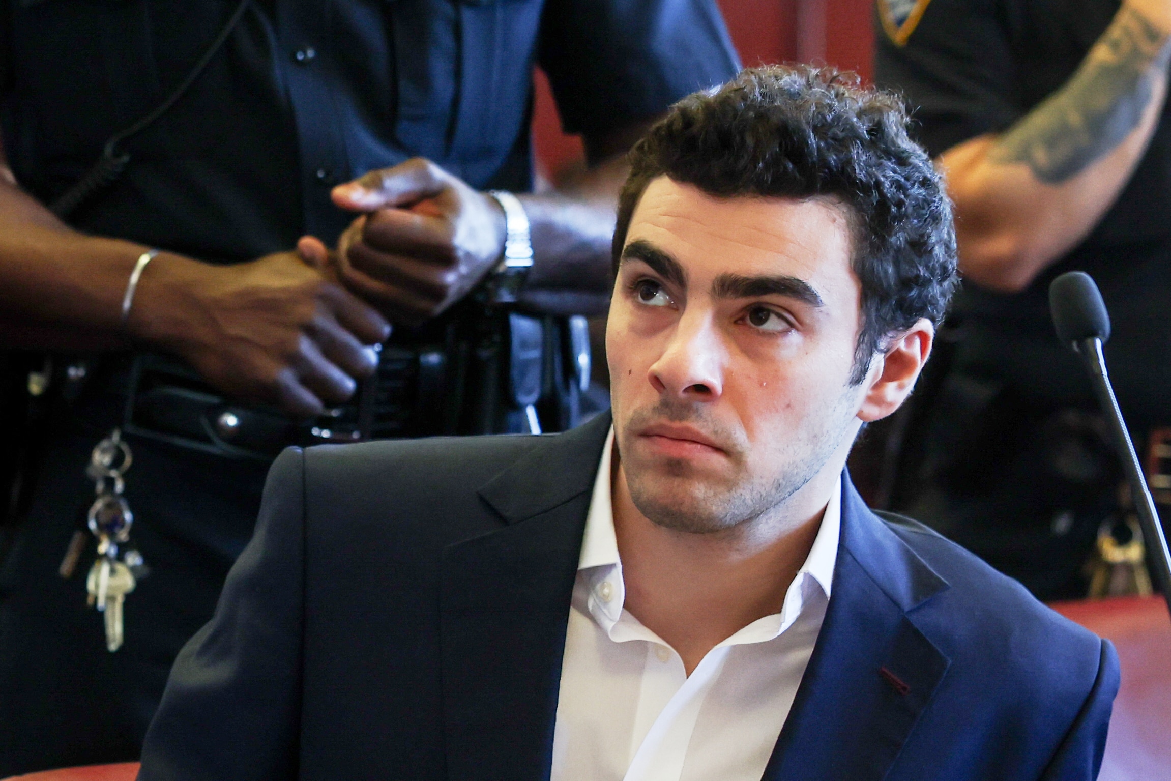 FILE - Luigi Mangione appears in Manhattan Criminal Court for an evidence hearing, Dec. 18, 2025, in New York. (Shannon Stapleton/Pool Photo via AP, File)