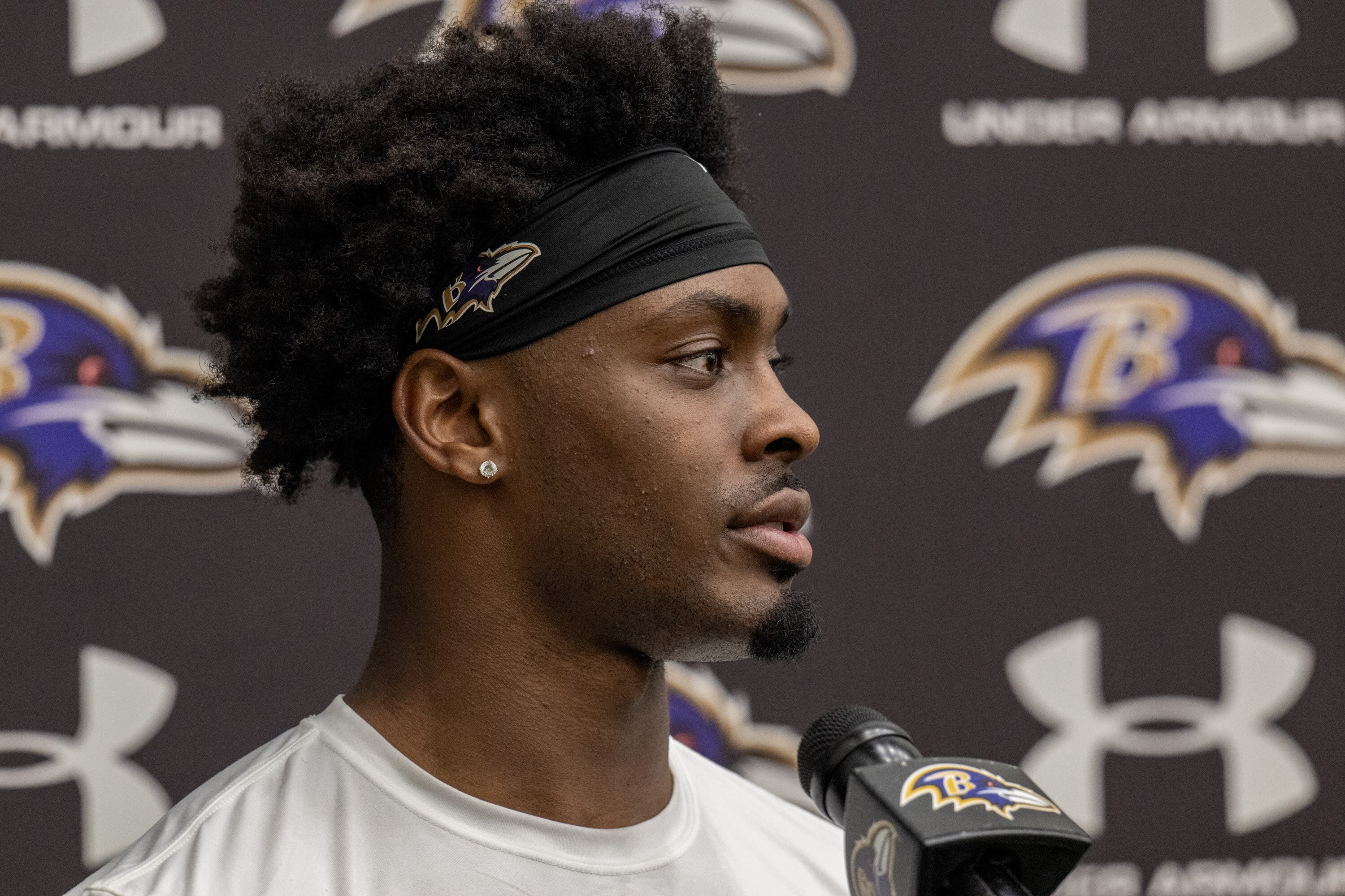 Safety Malaki Starks was the Ravens’ first-round draft pick in April. He was a star at Georgia and in his hometown.