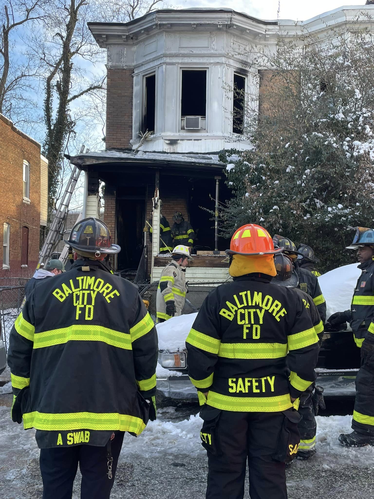 Fire crews responded to reports of a fire on the 4700 block of Old York Road around 7 a.m. on Jan. 20, 2024, and found heavy fire and smoke coming from a two-story brick residence.