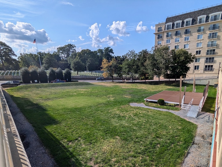 The Annapolis National Cemetery can be seen across Taylor Avenue from Park Place on Sept. 15, 2024.