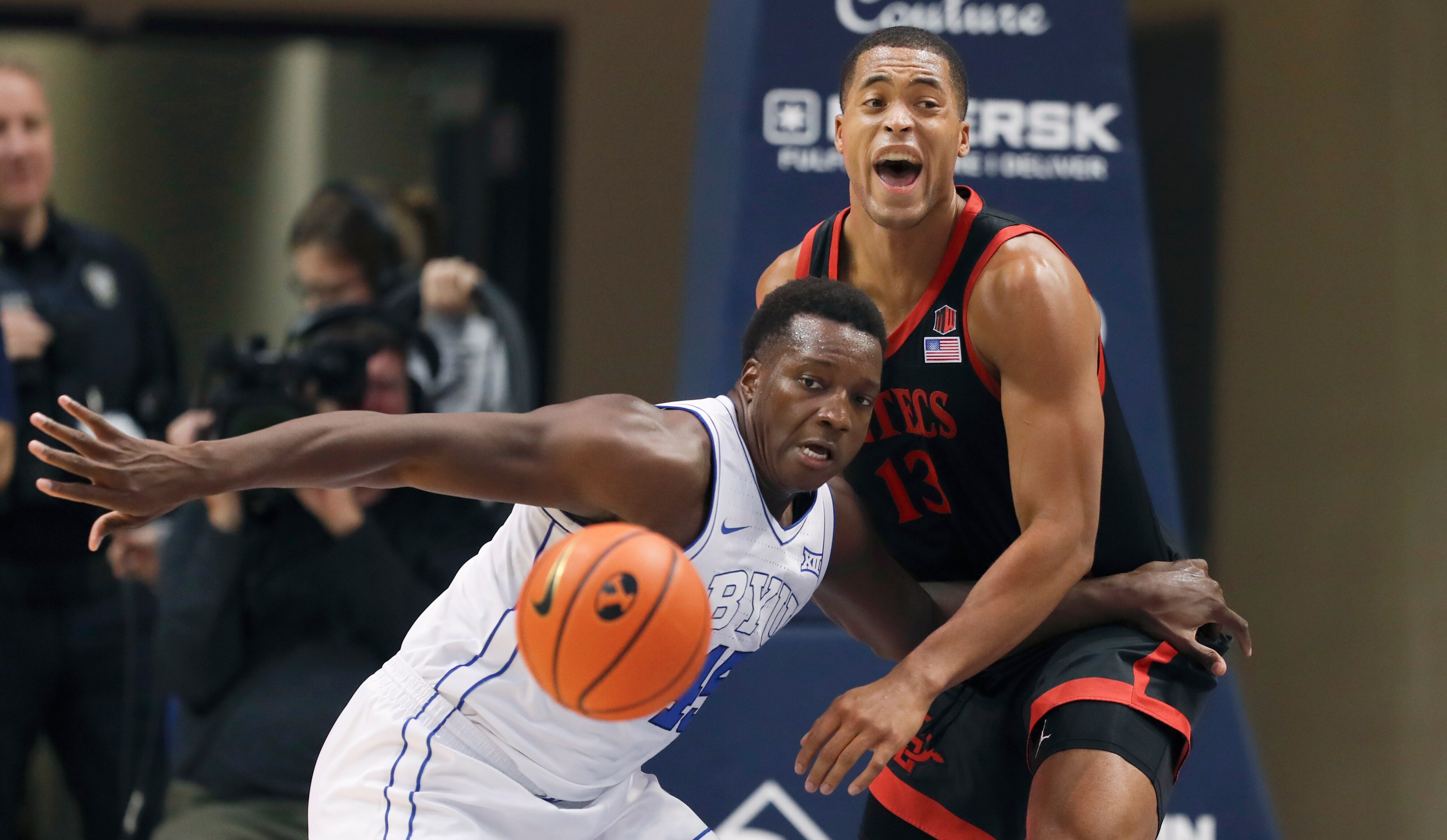 Fousseyni Traore of Brigham Young, pictured against San Diego State, scored 17 points Saturday as the Cougars beat Morgan State.