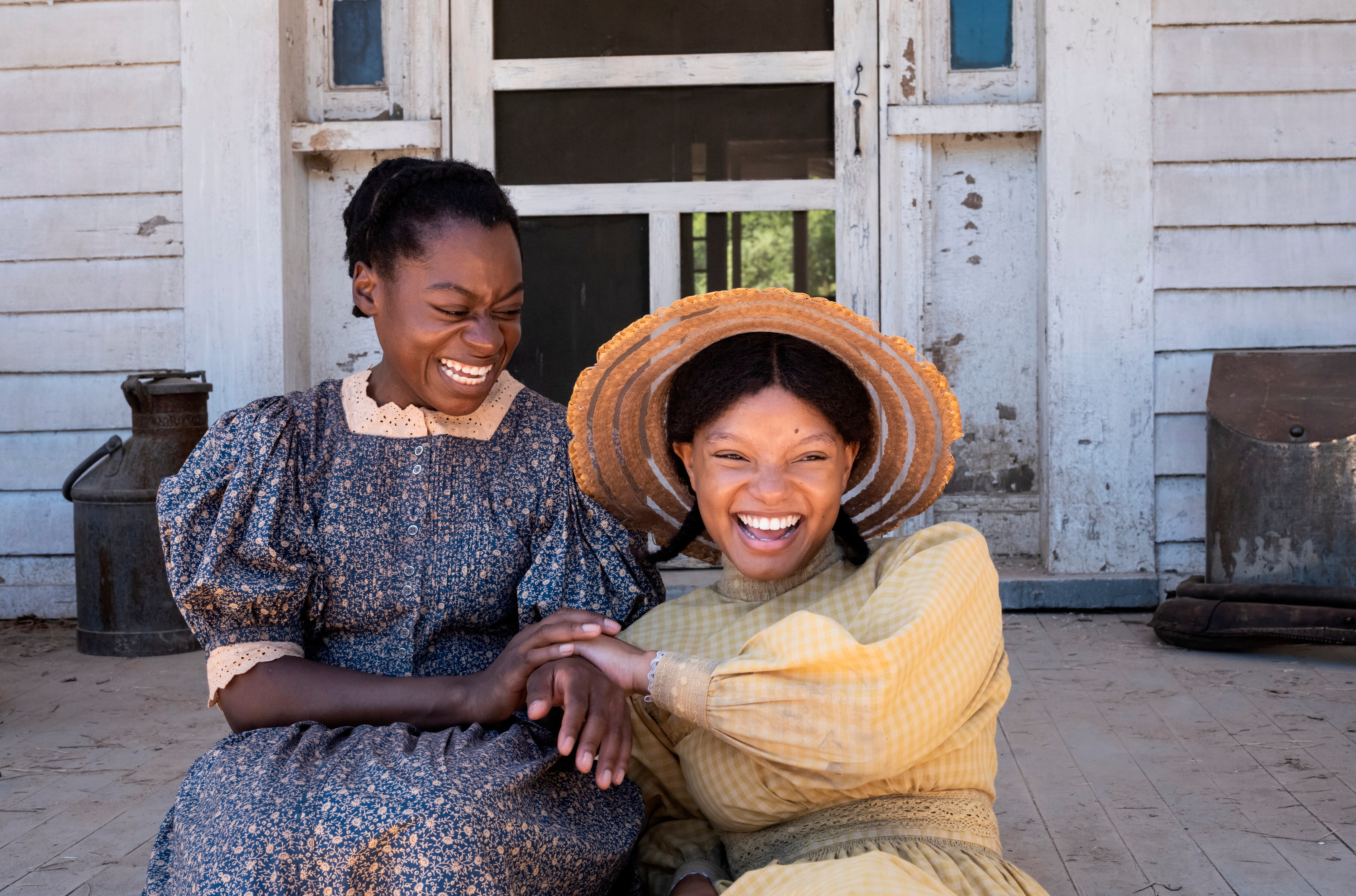 Phylicia Pearl Mpasi stars as young Celie and Halle Bailey plays young Nettie in Warner Bros. Pictures’ bold new take on a classic, “The Color Purple," set for a Dec. 25, 2023 release.