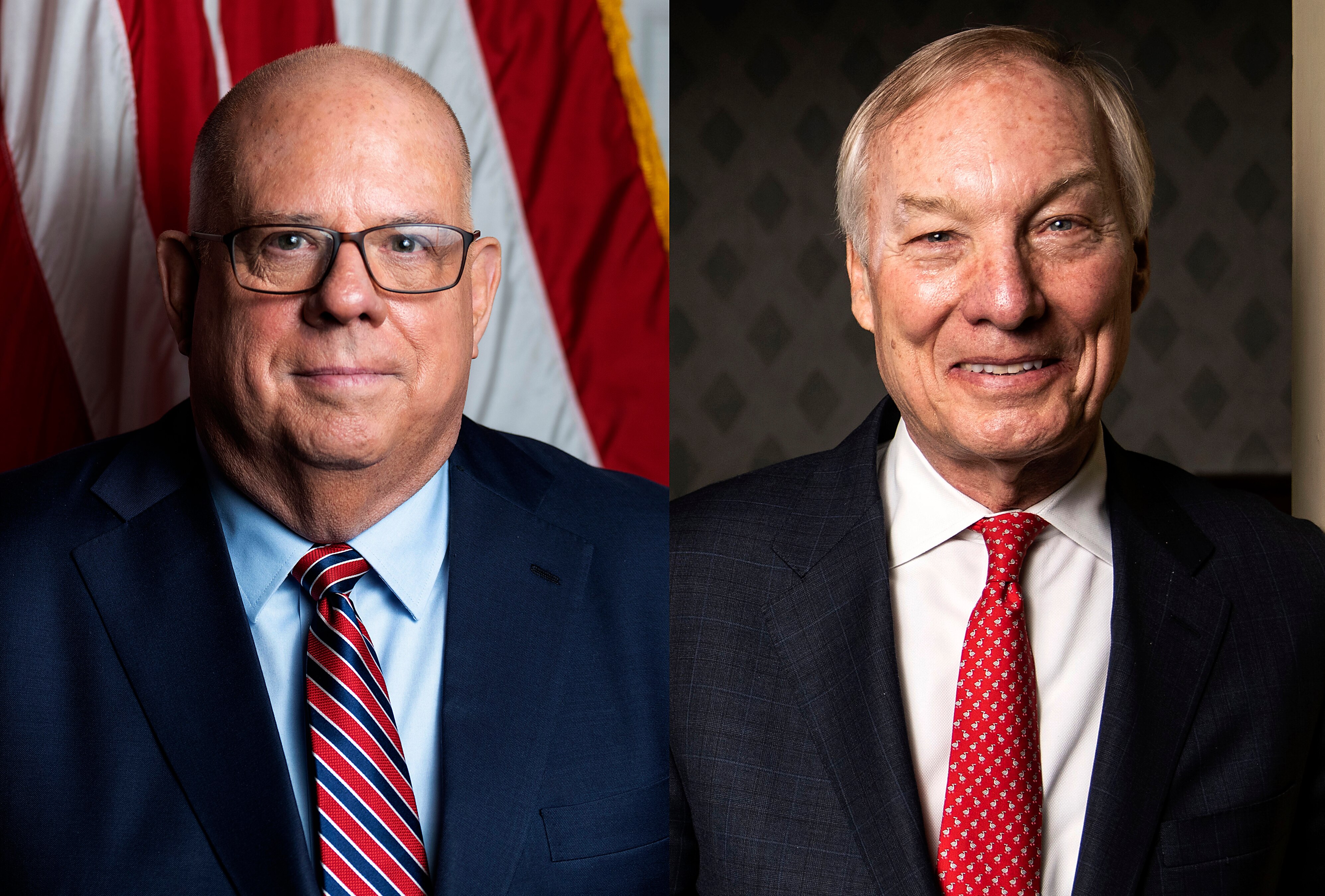 Maryland Gov. Wes Moore and lawmakers can learn from previous fiscal policies to get state spending under control, former Gov. Larry Hogan (left) and former Comptroller Peter Franchot (right) say.