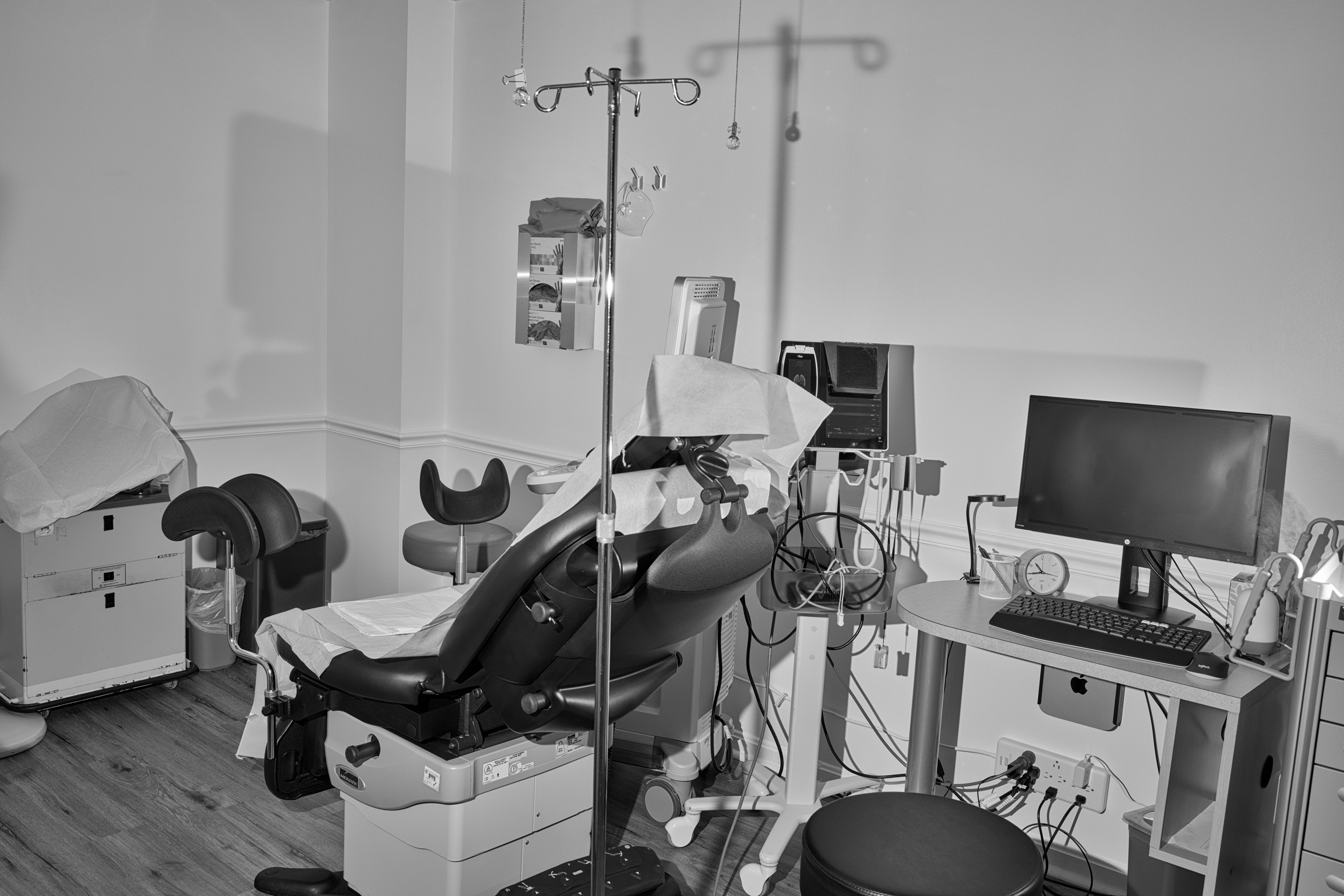 One of the 3 procedure rooms at Partners in Abortion Care, a women-owned and operated abortion clinic providing abortions in all trimesters, based in College Park, Maryland.