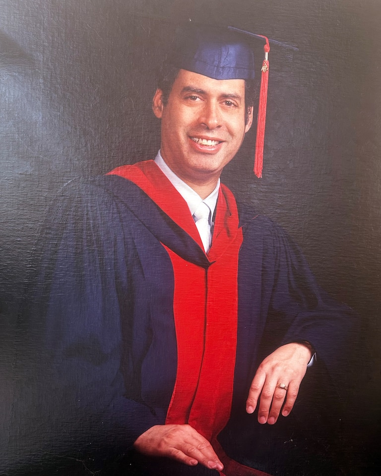 Bob Draper Jr. on the day of his medical school graducation.
