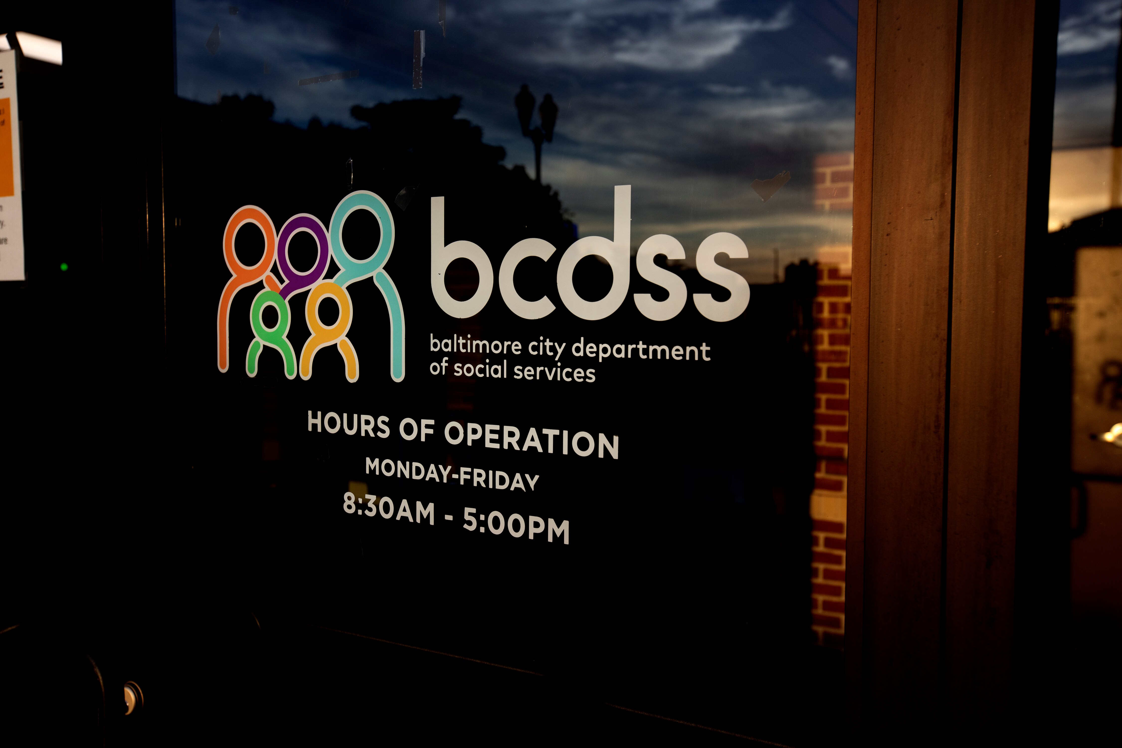 The Baltimore City department of Social Services building.