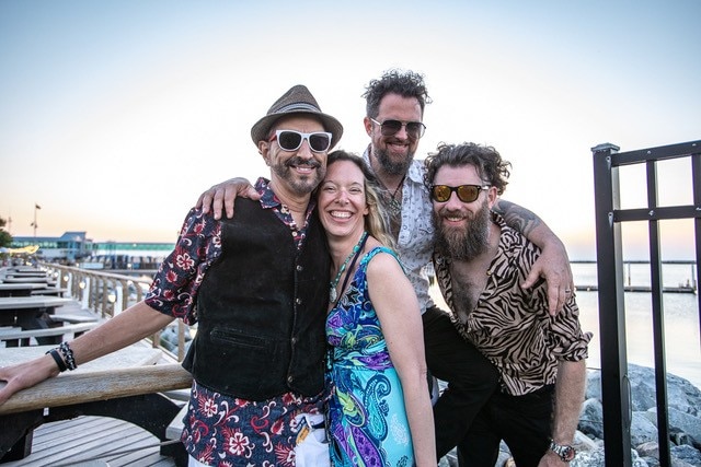 Led by the husband-wife team of Julie Cymek on vocals and Jaime Horrigan on bass, Sweet Leda is completed by guitarist Omar Eldieahy and drummer Don Boyette. They'll play Saturday at Eastport a Rockin'.