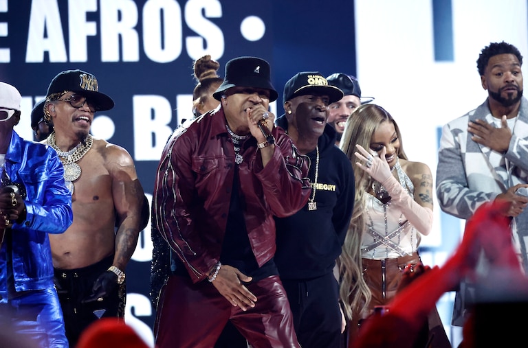 LL Cool J performs onstage during the 65th GRAMMY Awards at Crypto.com Arena on February 05, 2023 in Los Angeles, California.
