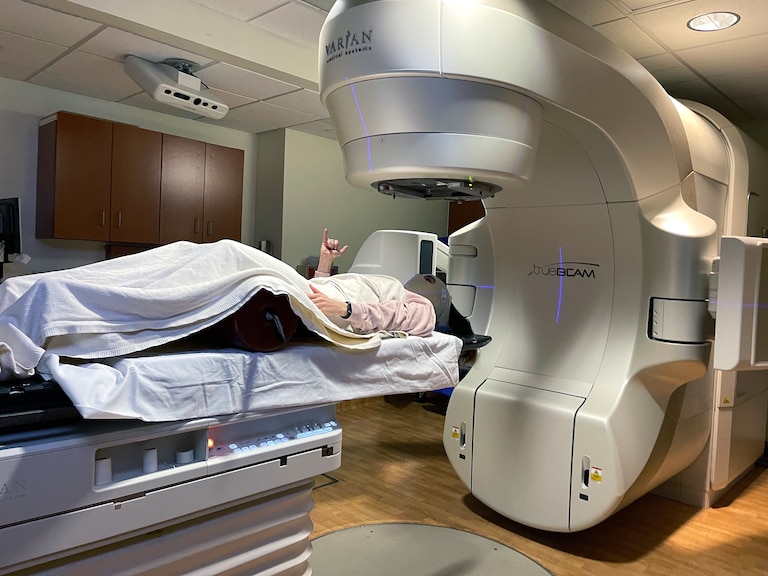 Becca Valle participated in a study of a promising new way to treat glioblastomas and has been cancer free for four years.