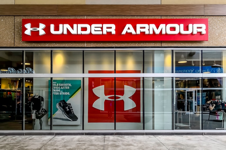 Under Armour storefront.