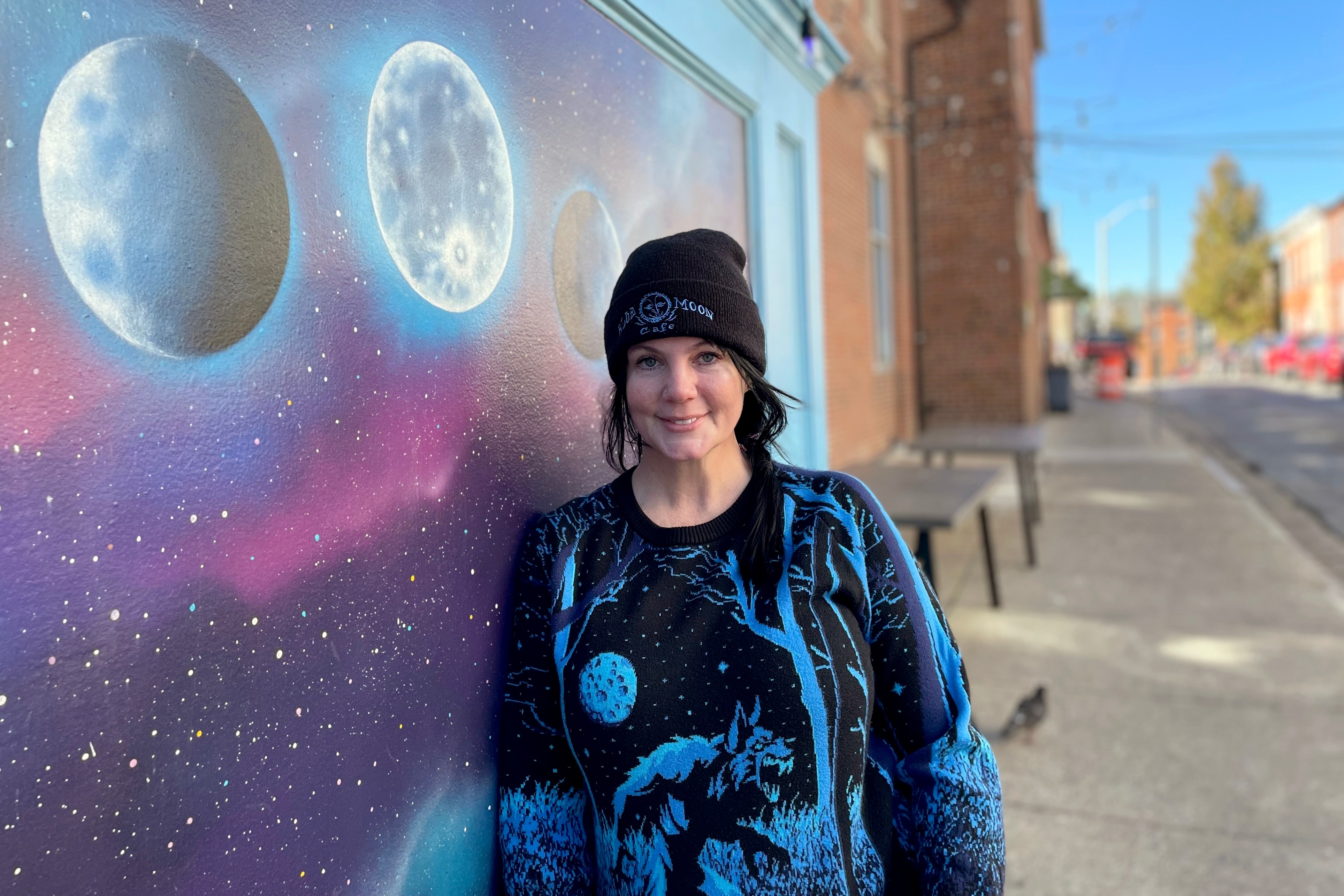 Sarah Simington, owner of the restaurants Blue Moon and its sister restaurant in Federal Hill, Blue Moon Too.