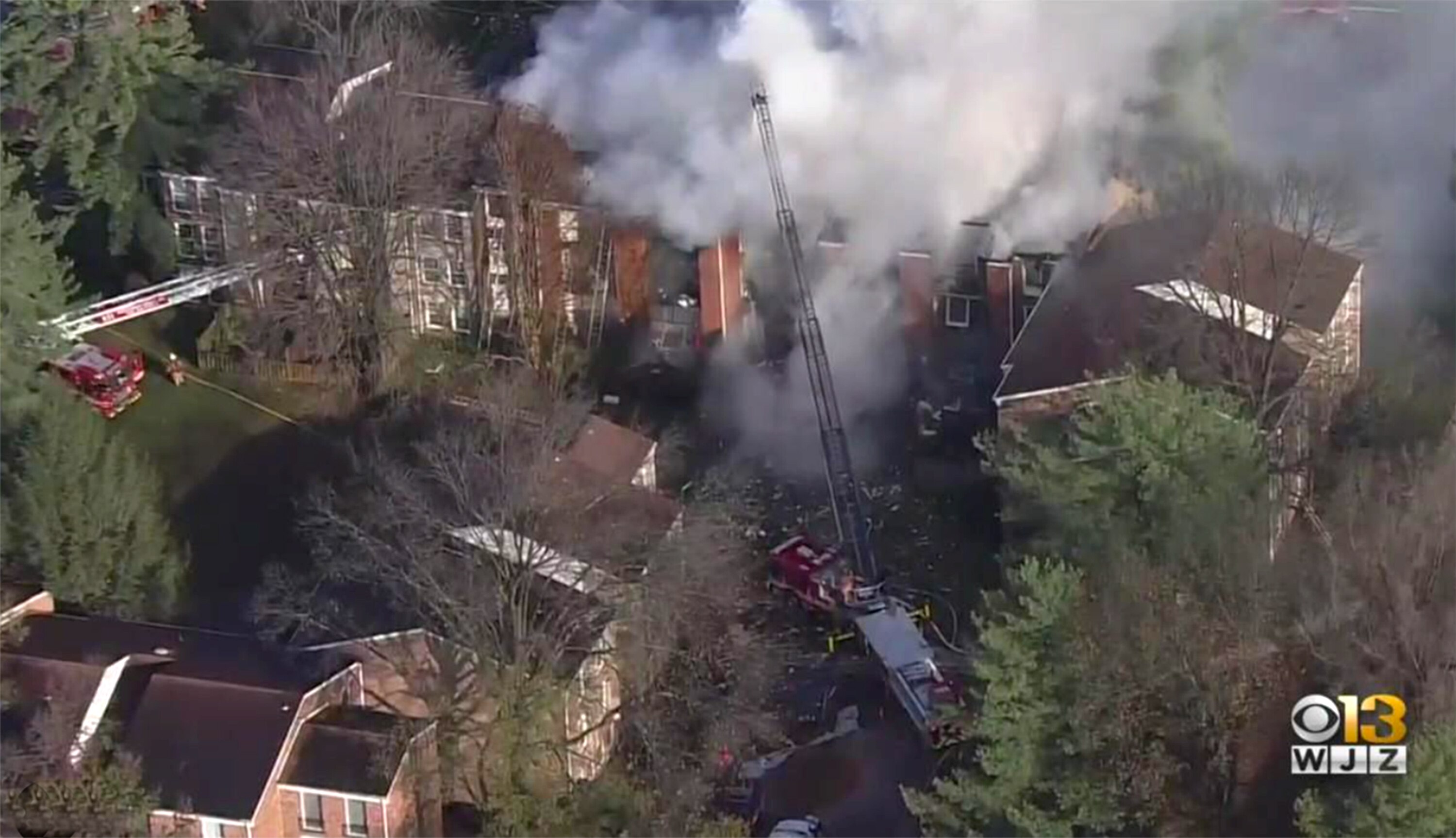 At least a dozen people were injured, including children, Wednesday morning after a fire and an explosion at a Gaithersburg condominium complex, Montgomery County fire officials said.