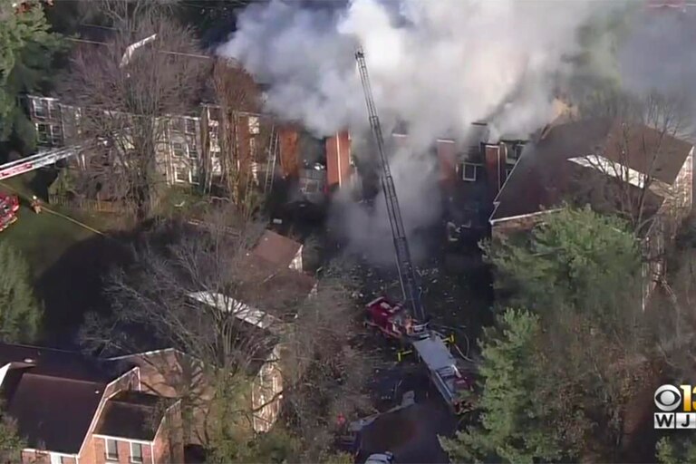 At least a dozen people were injured, including children, Wednesday morning after a fire and an explosion at a Gaithersburg condominium complex, Montgomery County fire officials said.
